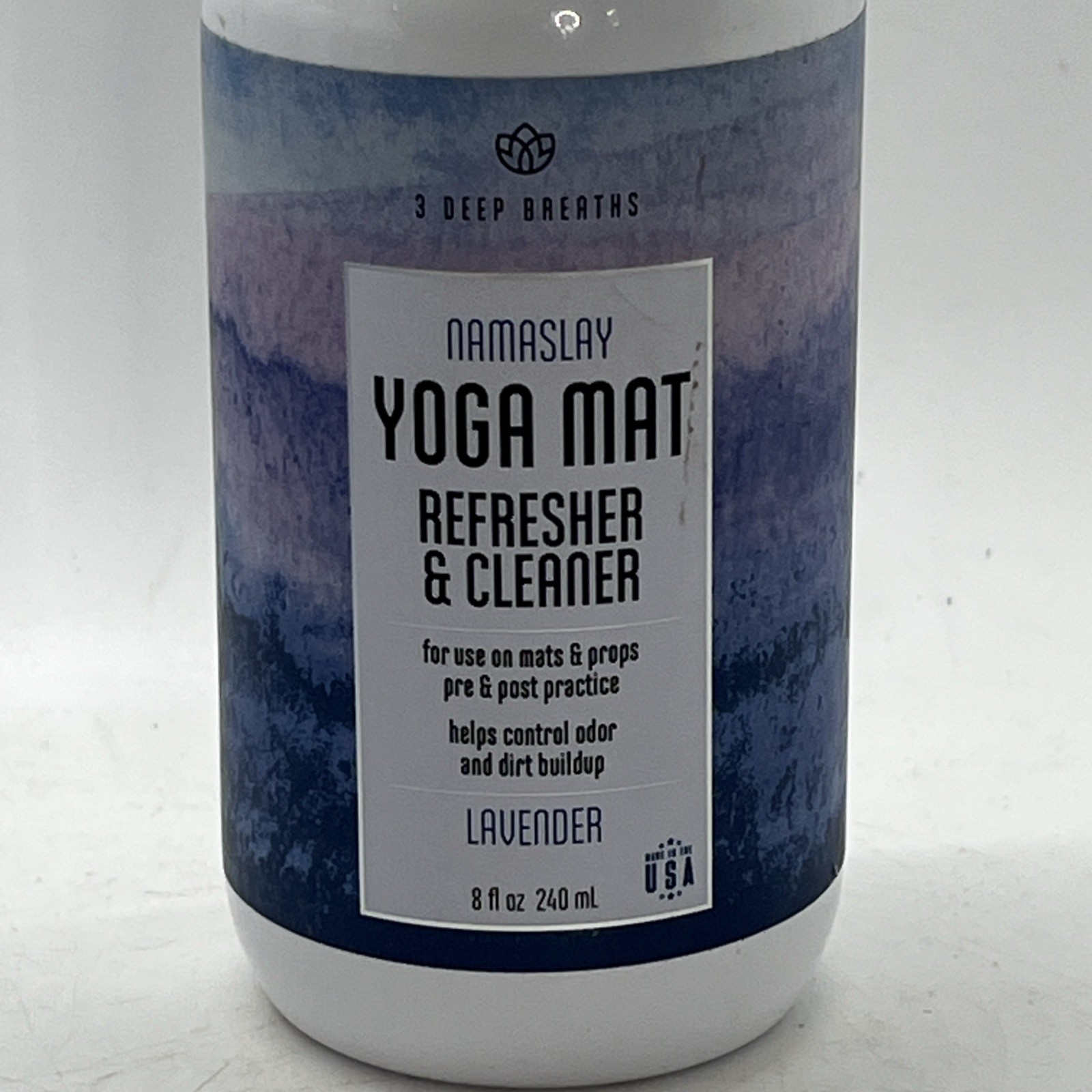 3 Deep Breaths Namaslay Yoga Refresher & Cleaner Lavender 8 floz USA
