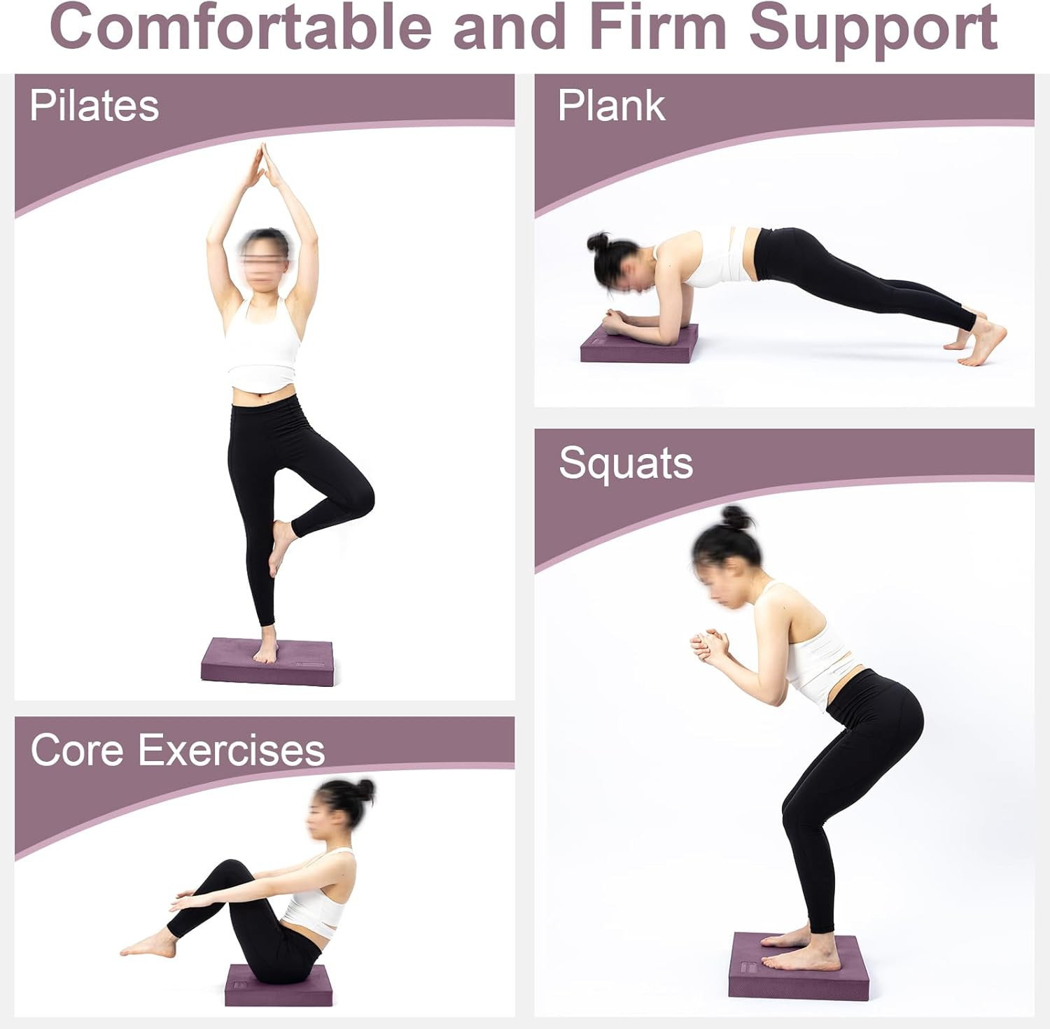 Balance Recovery Set: Extra Wide Foam Pad & XL Yoga Wedge Blocks