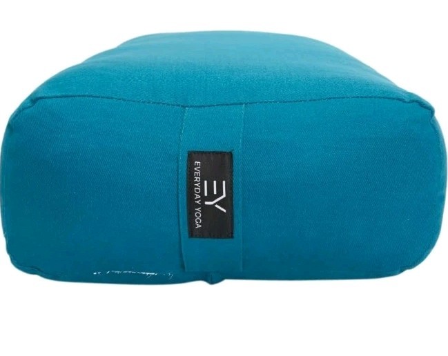 Eco-Friendly Yoga Bolster – Soft Foam Support for Joint Relief in Peacock Color