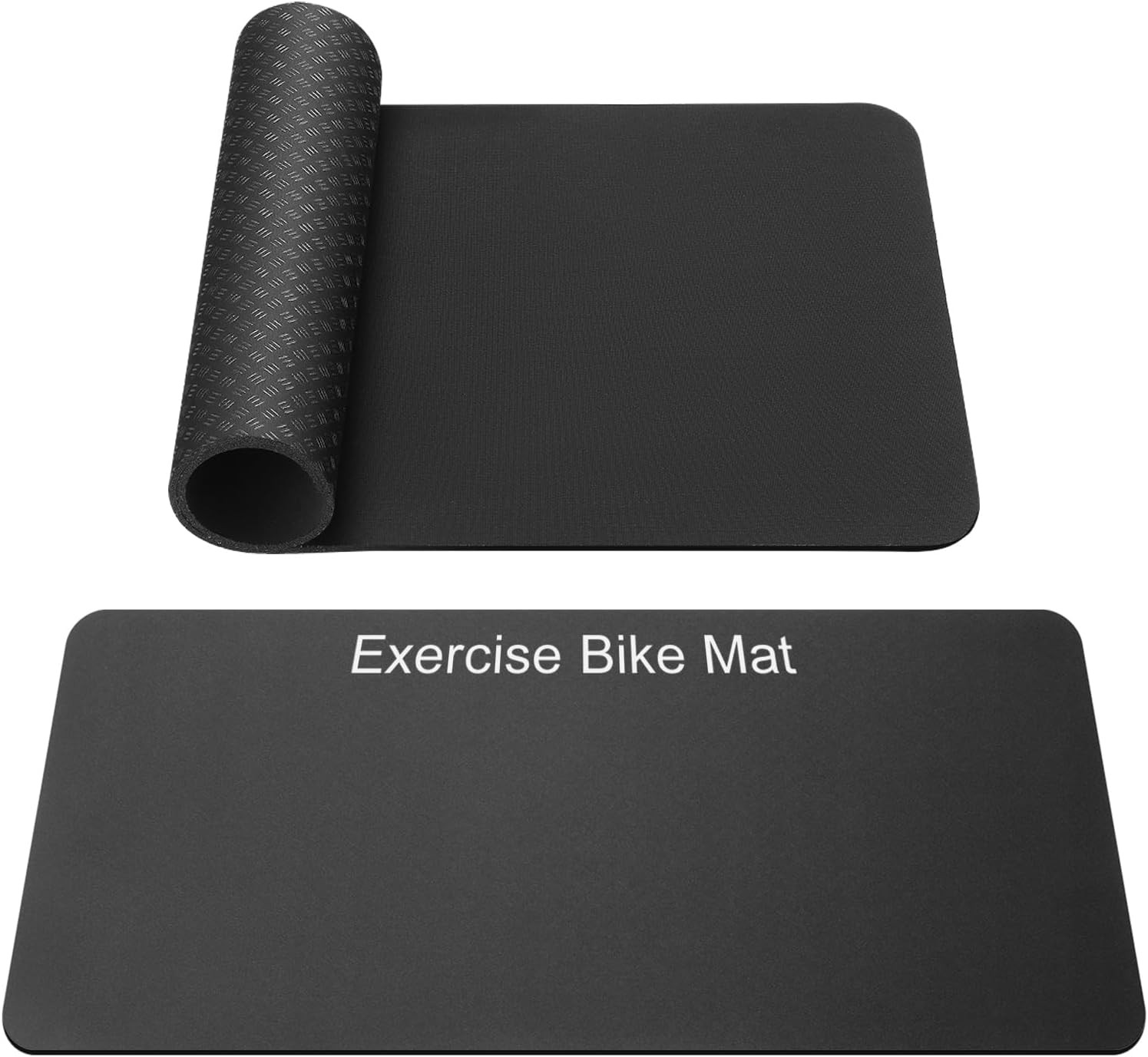 2PCS Non-Slip Mat Compatible with Peloton Bike, Concept 2 Rowing Machine,