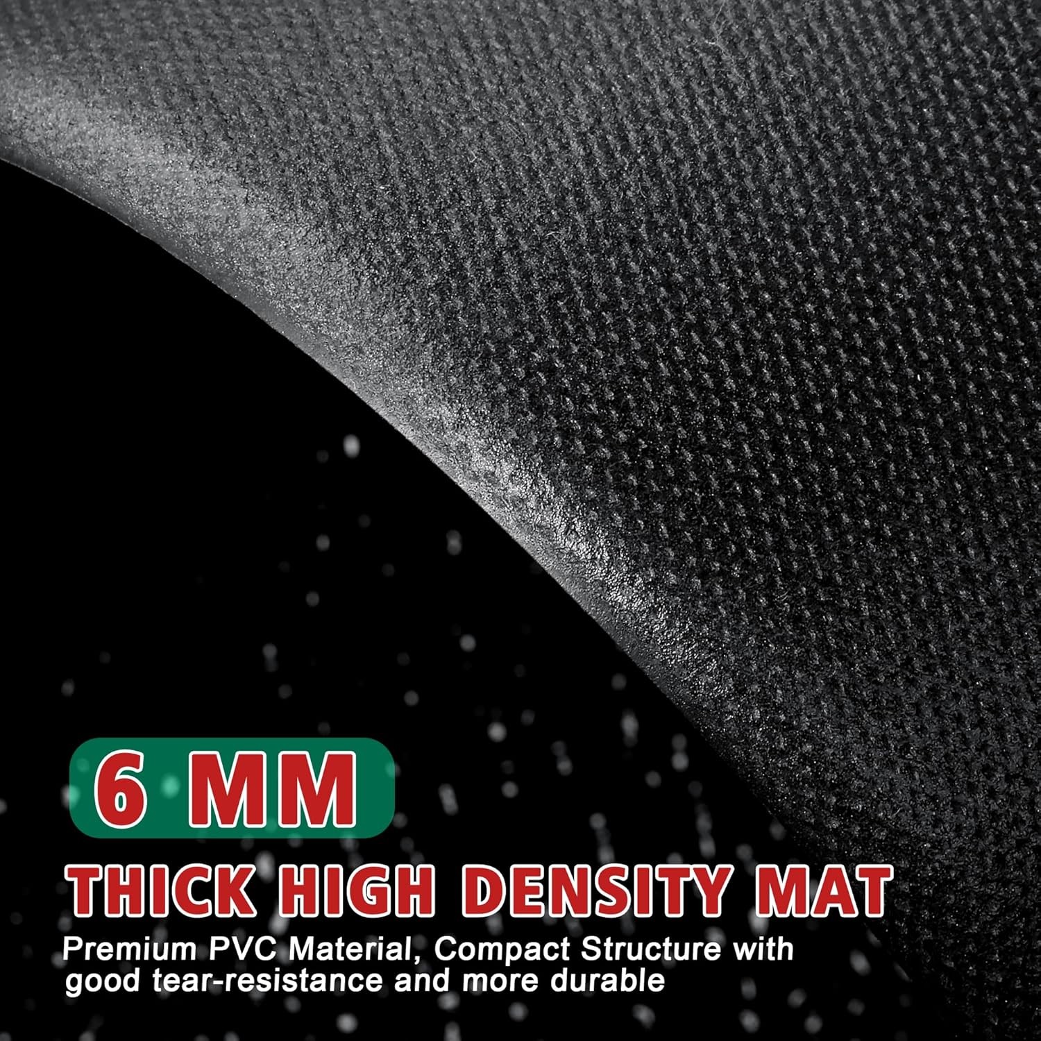 Bike Mat | 6mm Thickness, 36&Prime; x 72&Prime; Exercise Bike Mat/Treadmill Mat for Hardwood