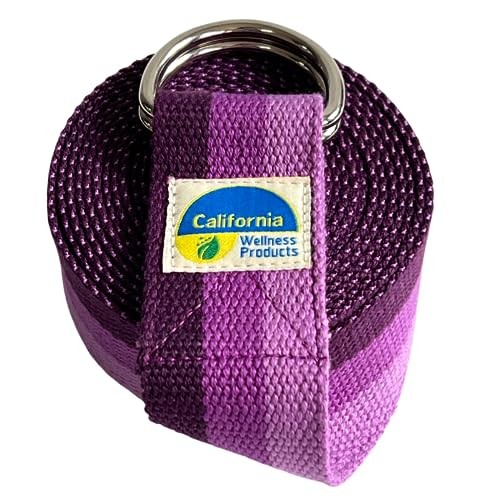 California Yoga Strap Belt Safe Adjustable D-ring Buckle Pilates Stretching
