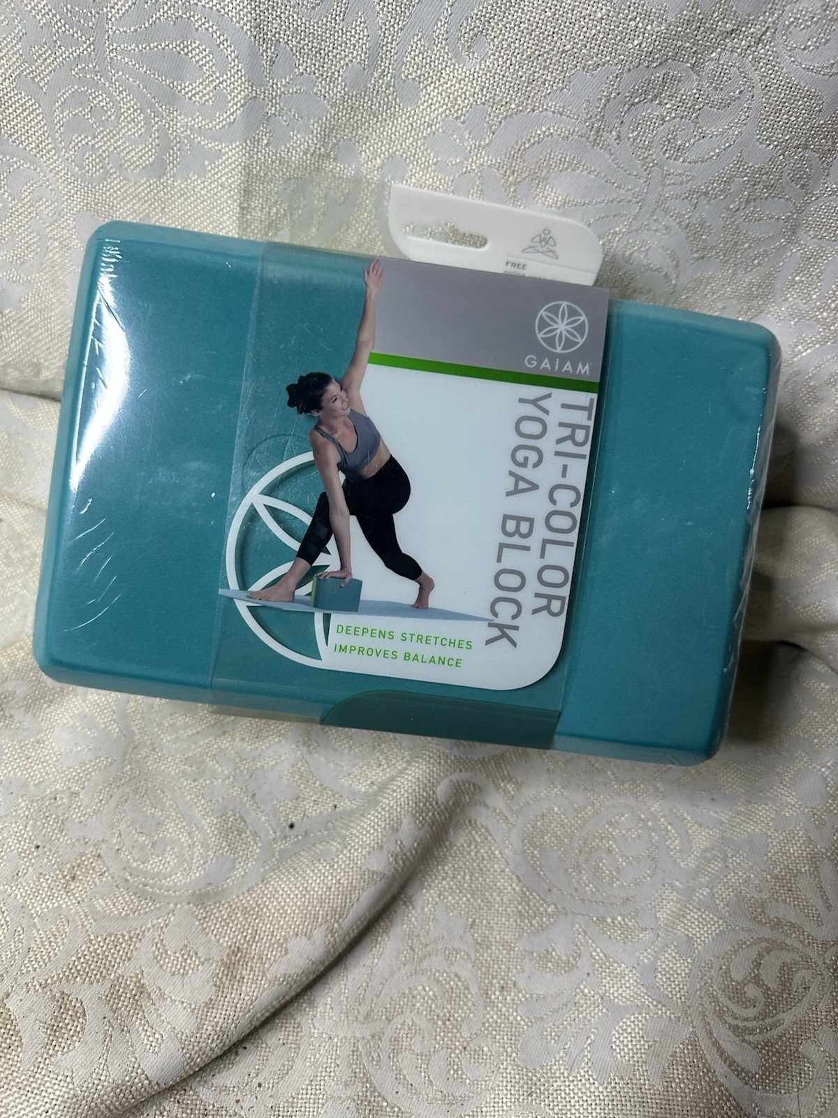 Gaiam Foam Yoga Block – Supportive Foam Soft Non-Slip Surface for Yoga W Socks