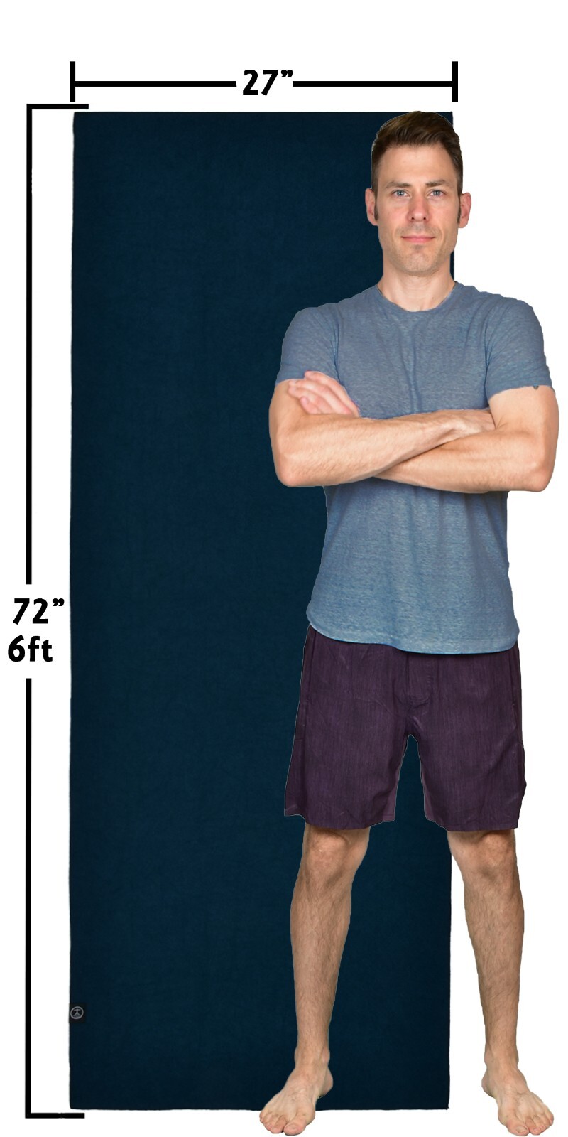 Tatago Yoga Towel Non Slip Gripped. Hot Yoga Towel with Silicone Grip