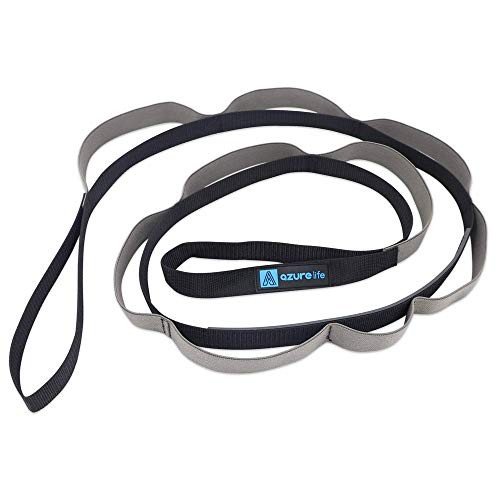 Stretch Strap with 11 Loops, Half Elastic Stretching Strap Band – Stretch Gray