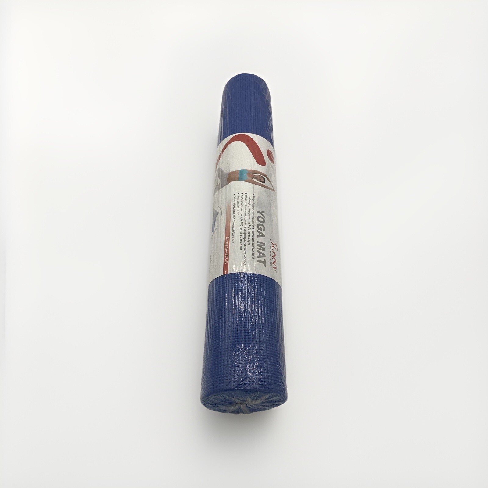 Sunny Health and Fitness Yoga Mat (Blue), Model #031B Free Shipping