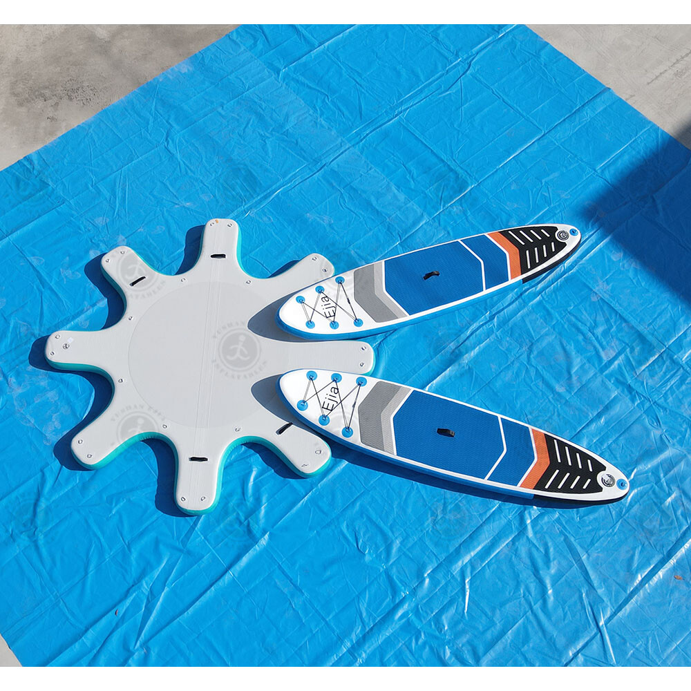 NEW DWF 9&rsquo;6&Prime; Inflatable Yoga Dock Platform For Yoga Fitness Ocean Sea