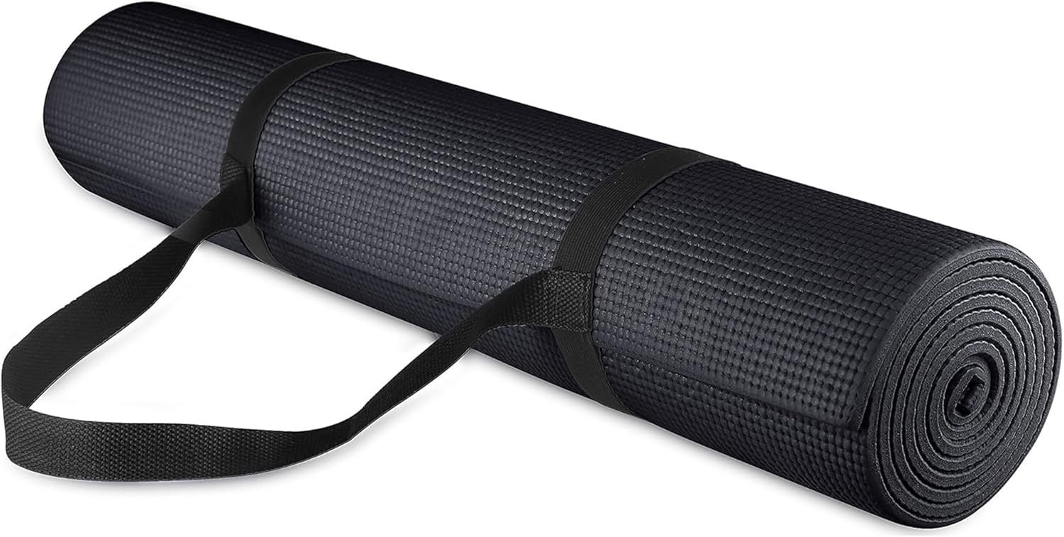 0.25-Inch High-Density Yoga Mat with Dual-Sided Non-Slip Grip | Cushioned