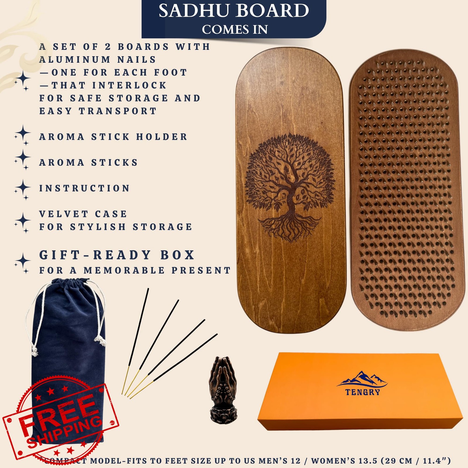 TENGRY sadhu board copper nails 10mm