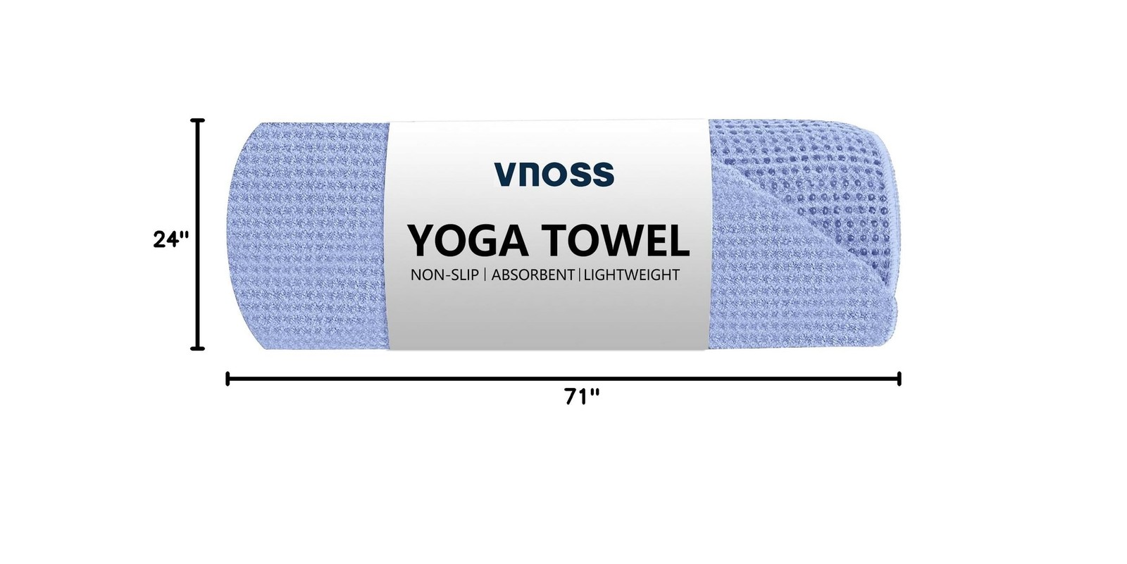 Hot Yoga Towel – Microfiber Non Slip Yoga Mat Towel with Grip D… Fast USA SHIP