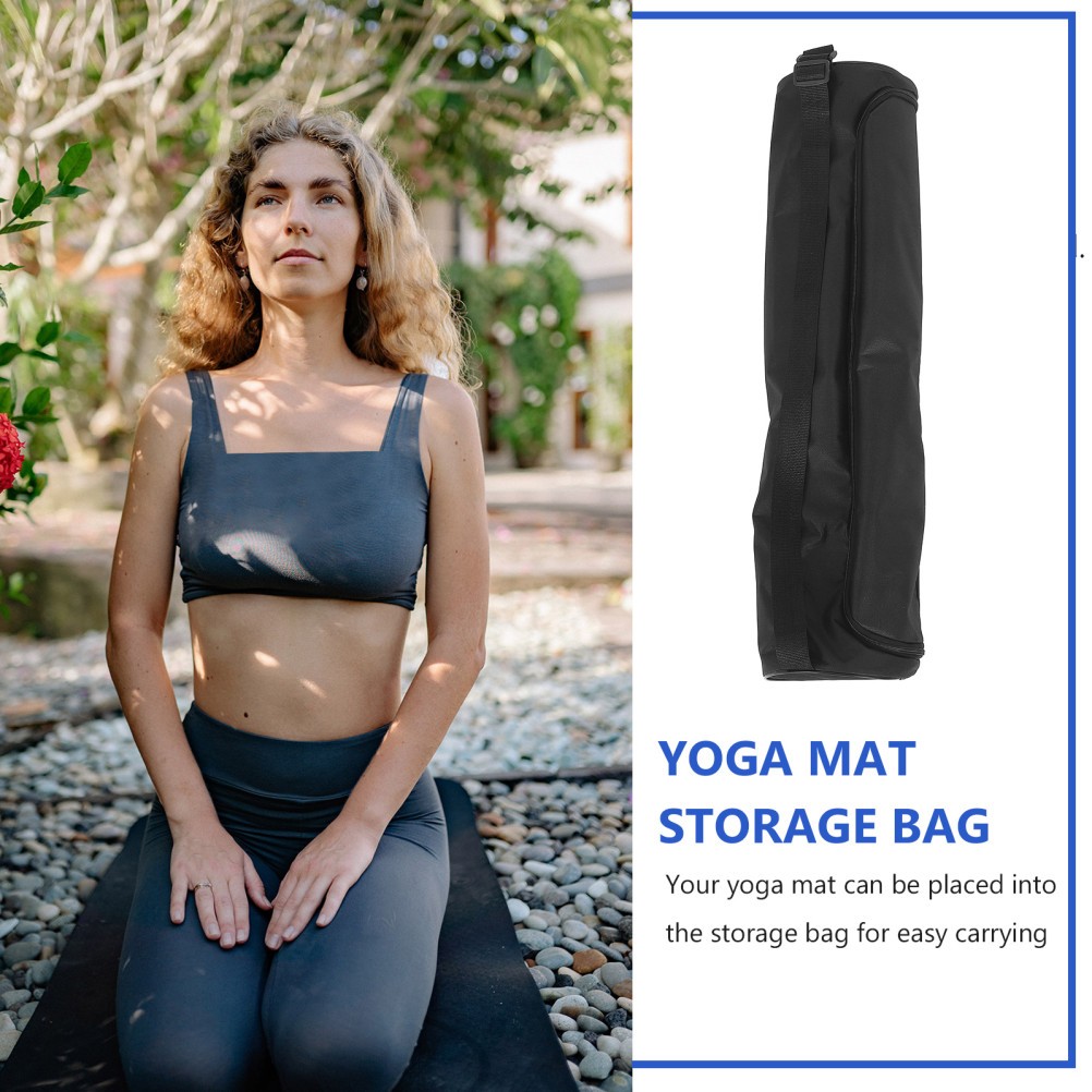 Fitness Equipment Storage Bag Gym Tote Bags Yoga Gear Carrier Mat Pocket