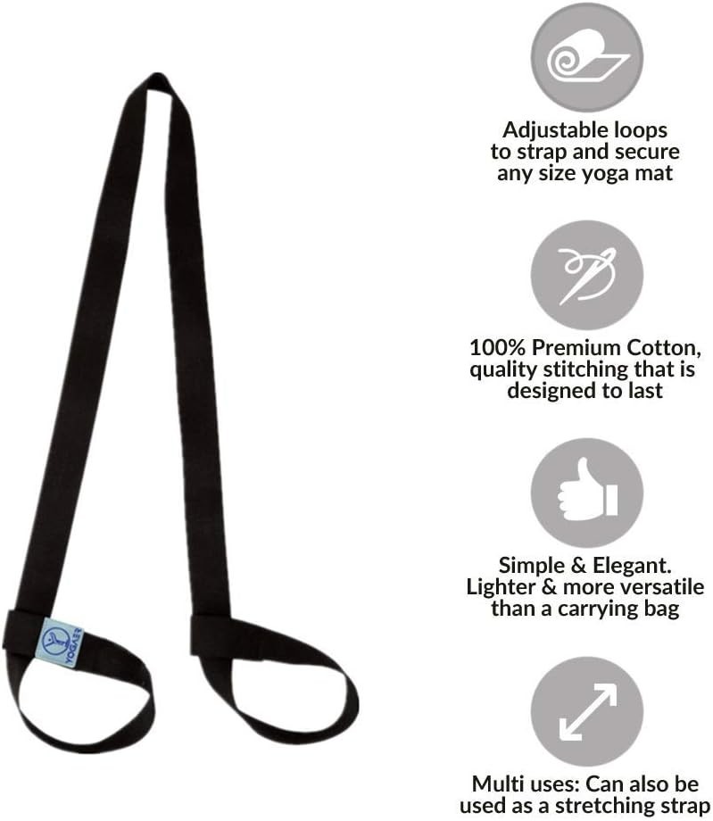 Adjustable Heavy-Duty Yoga Mat Carrier Strap – Secure & Portable Design
