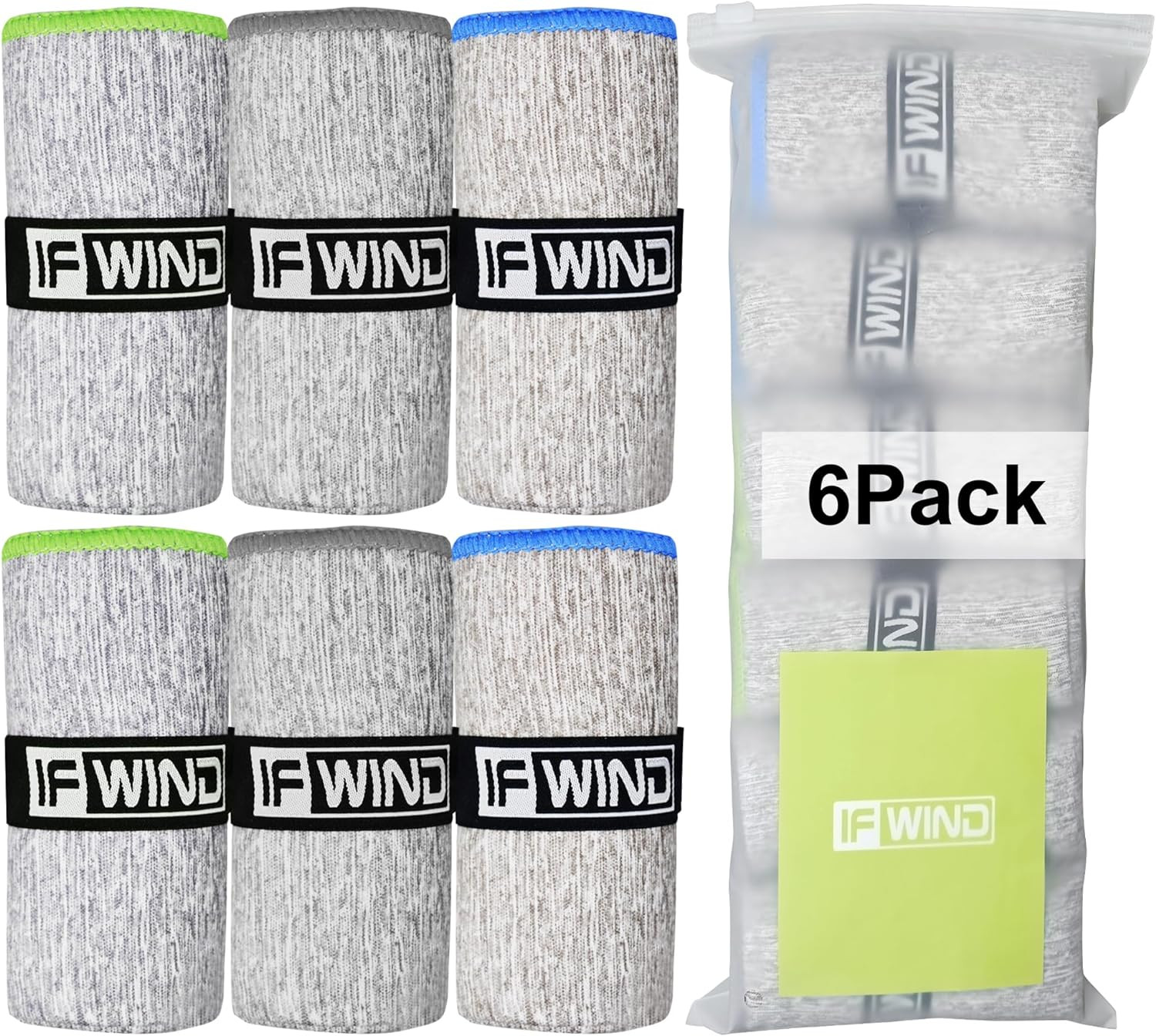 6 Pack Microfiber Gym Towels for Working Out Fast Drying Workout Accessories