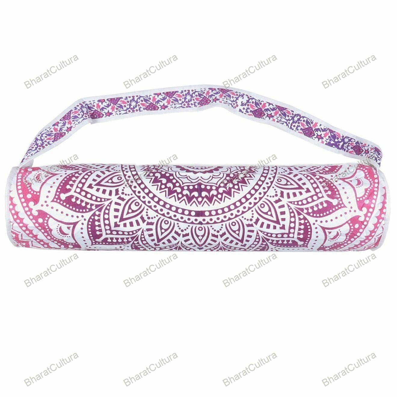 Indian Handmade Yoga Bag Gym Mat Bag Carrier Bags Shoulder Strap