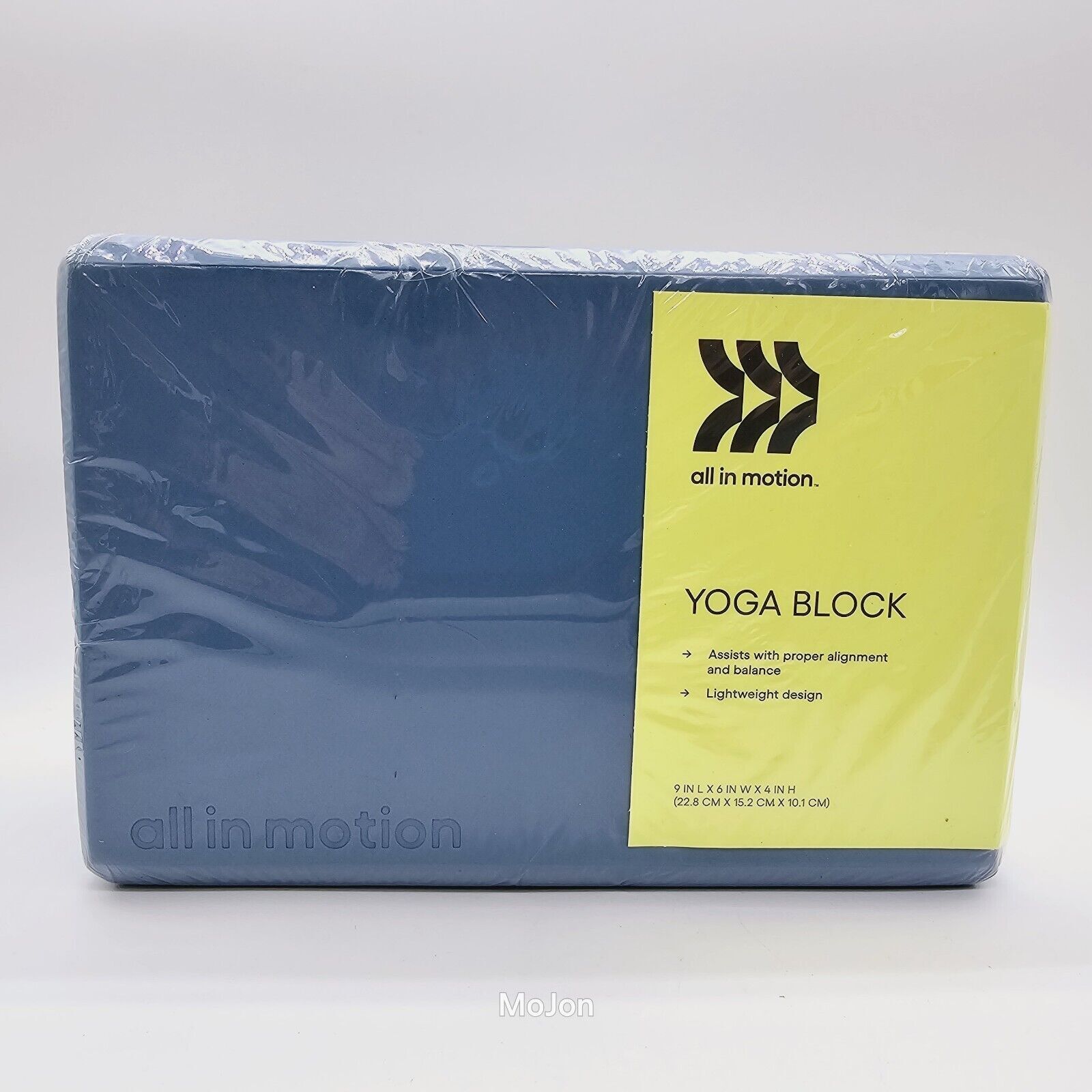 Lot Of 2 All in Motion 4&Prime; X 6&Prime; X 9&Prime; Lightweight Yoga Block, Sky Blue