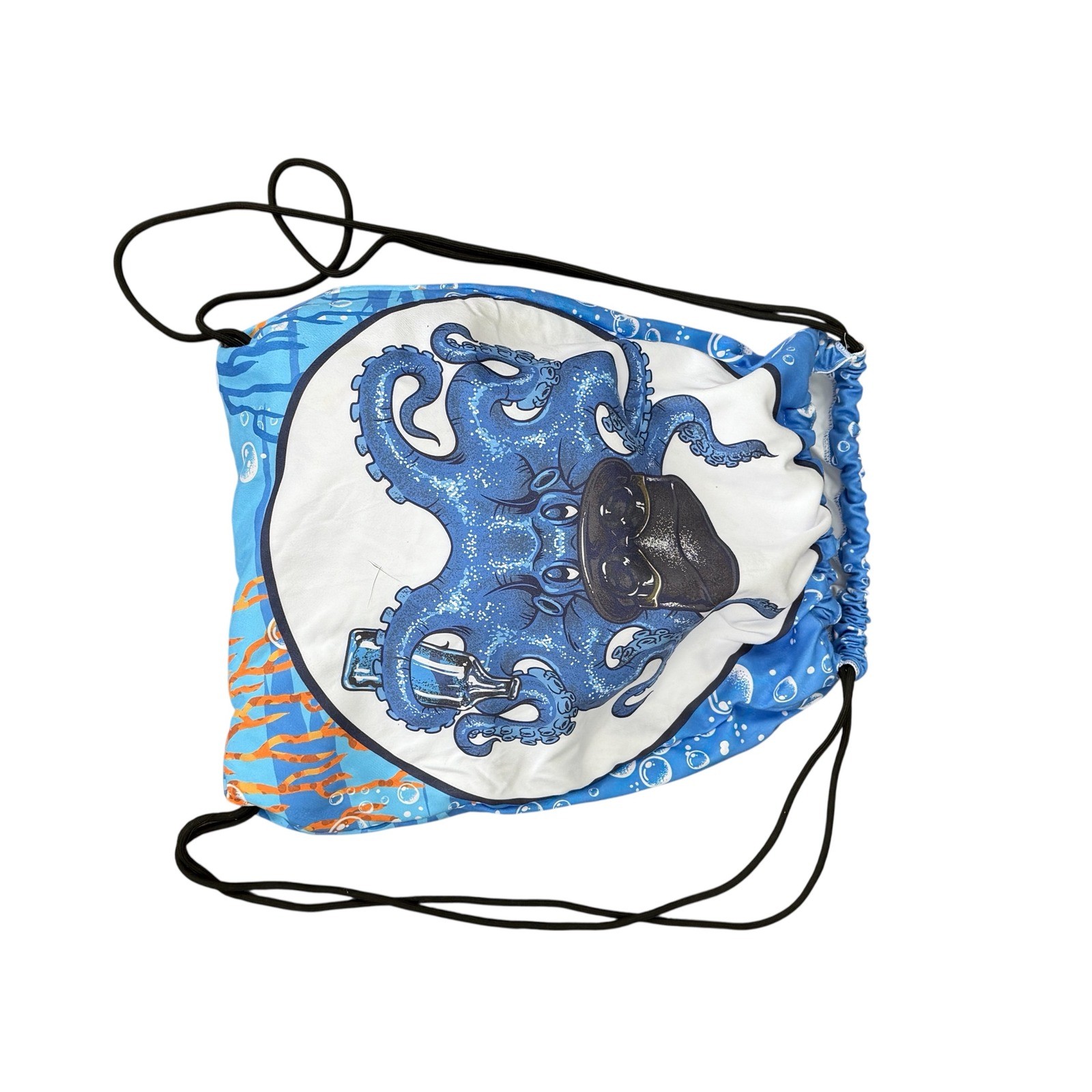 Trunkers Octopus Microfiber Beach Towel Backpack Quick Dry Sand Free Blue NEW