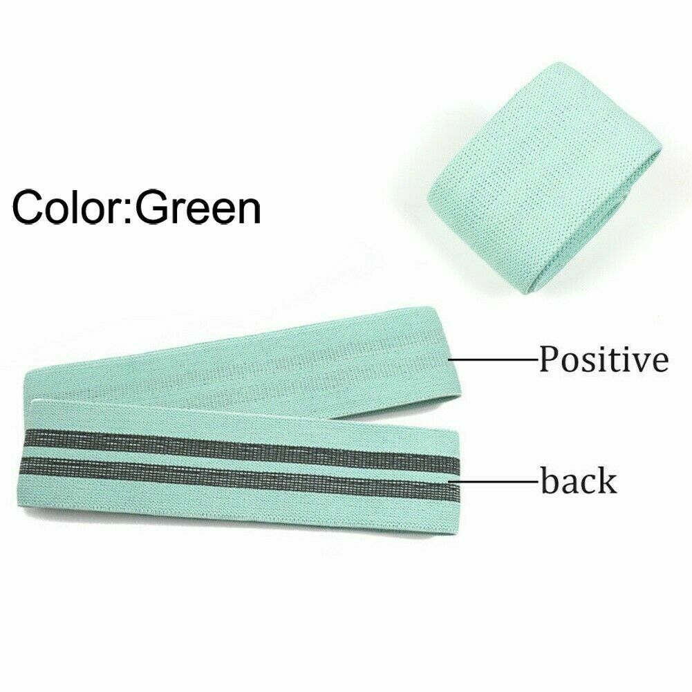 Fabric Resistance Bands Set of 3 for Booty Butt Hip Anti Slip Thick Wide Loop