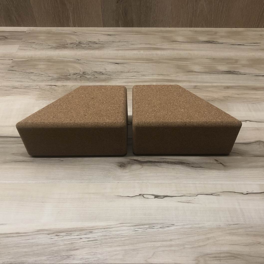 Evrblock Multifunctional Cork Trapezoid Yoga Blocks