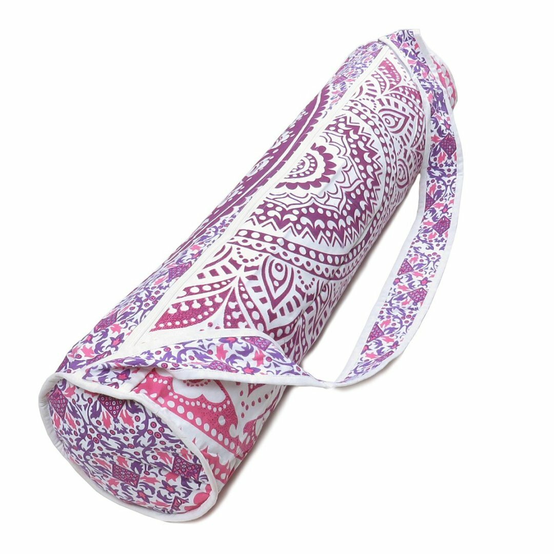 Indian Handmade Yoga Bag Gym Mat Bag Carrier Bags Shoulder Strap
