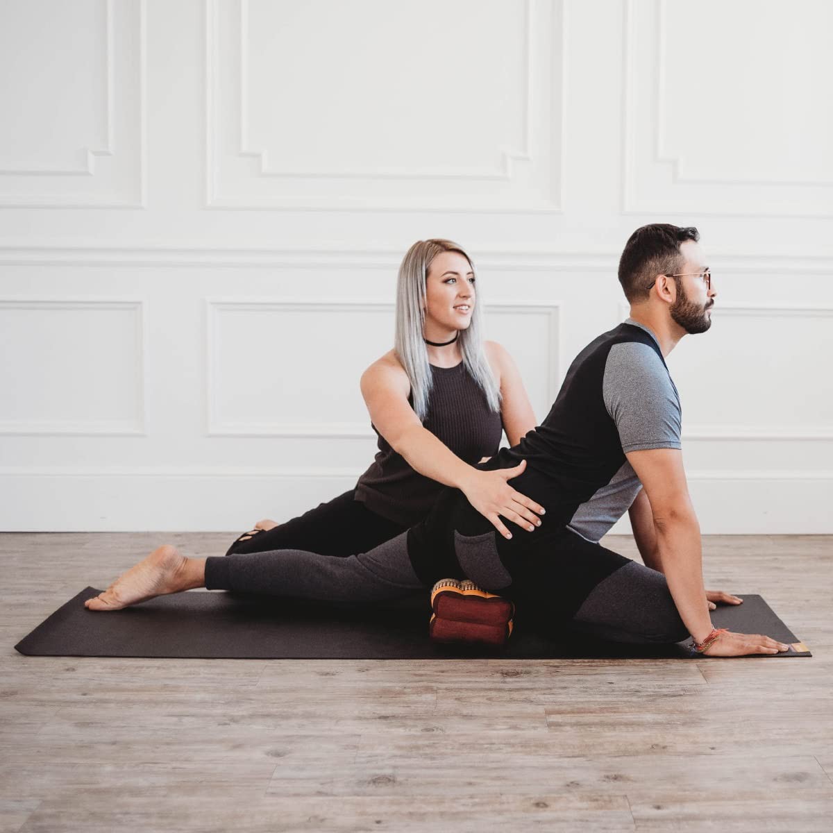 Zafuko Yoga & Meditation Cushion Deep Sea Blue Organic WaterResistant Kapok…