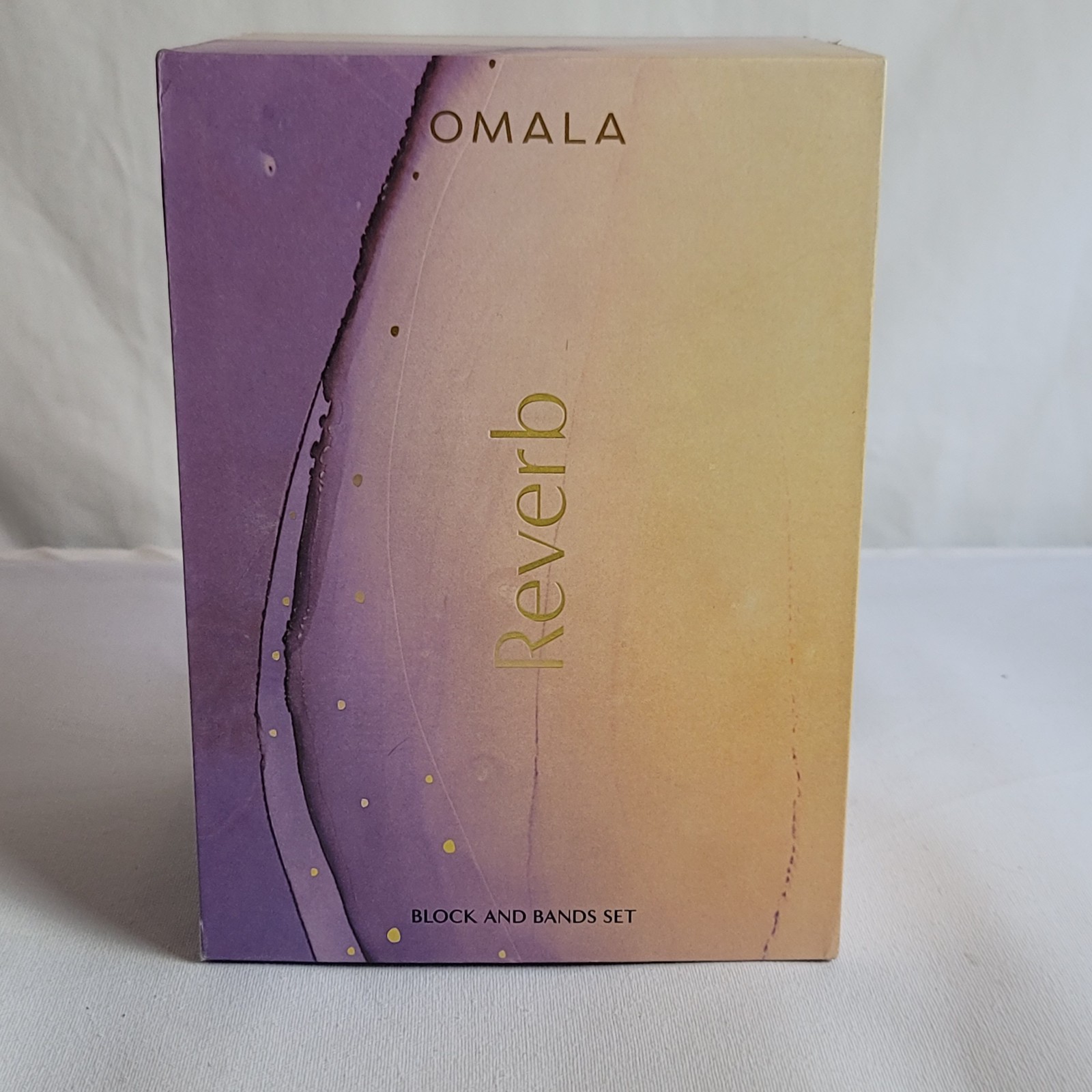 Reverb By Omala Yoga Block and Bands Set – Cream & Gold NIB NEW