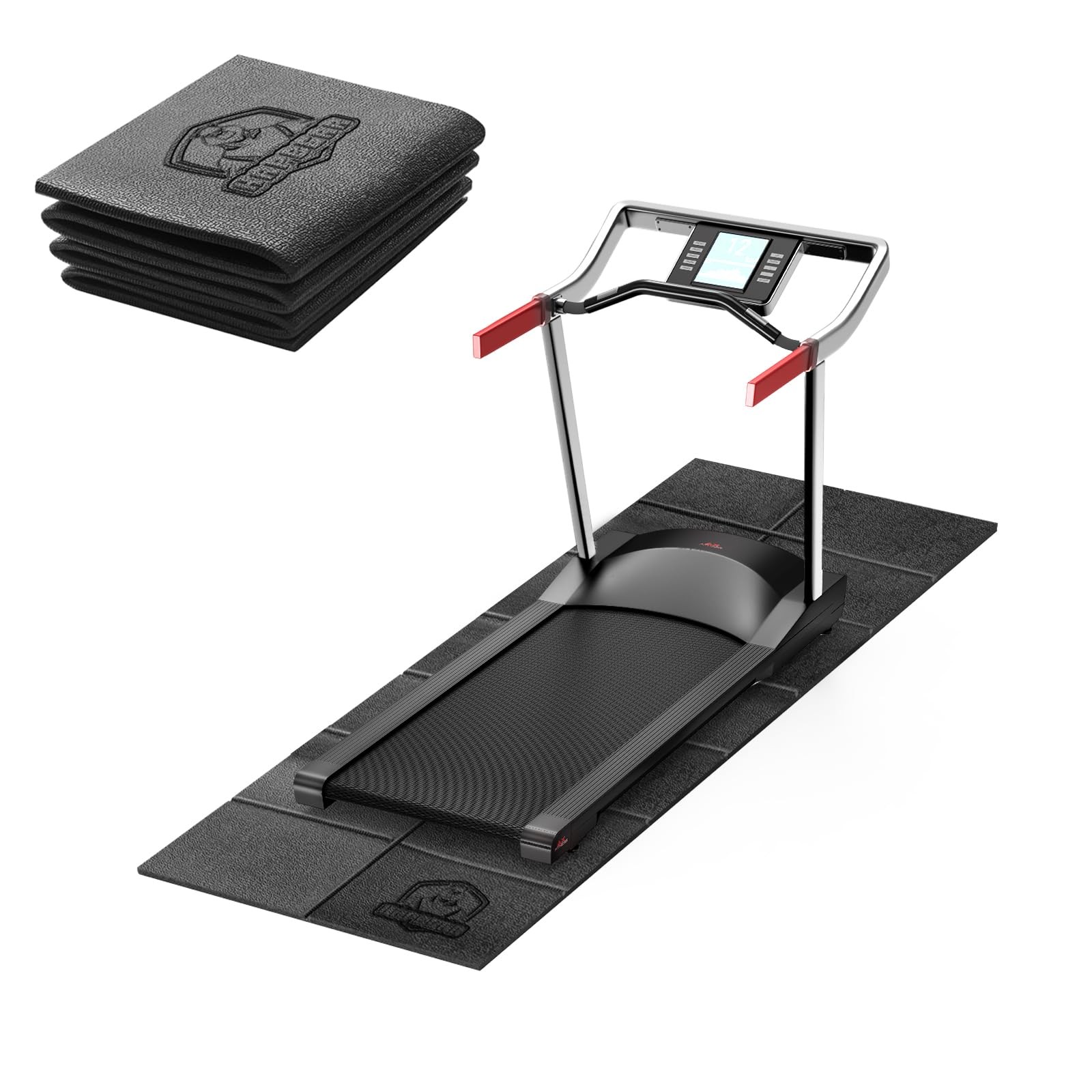 HAPBEAR Treadmill Mat – 68&Prime;x24&Prime;x1/5&Prime; Thick 68&Prime;L x 24&Prime;W x 0.2&Prime;Th, Black