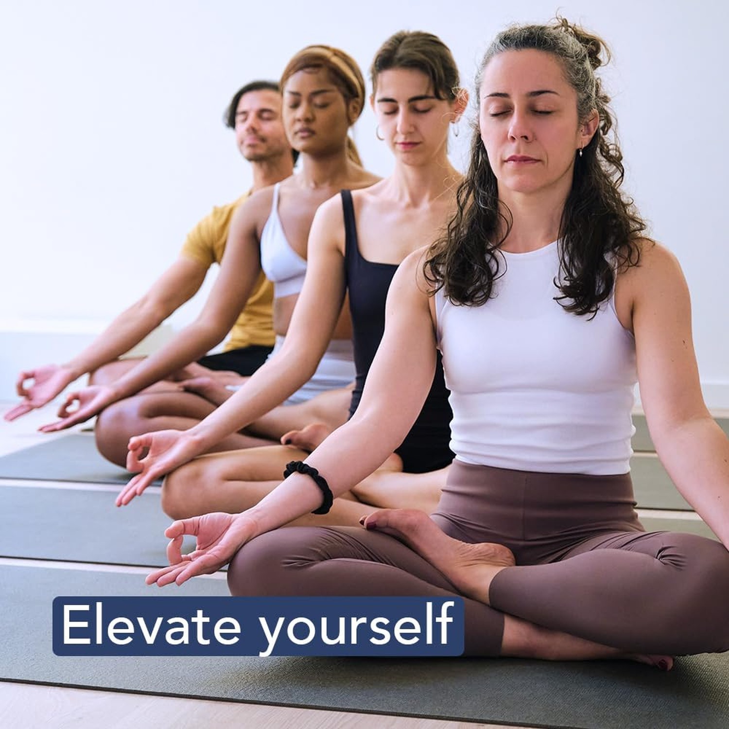 Premium Clever Yoga Mat – Extra Long Yoga Mat Suitable For All Yoga Types – W…