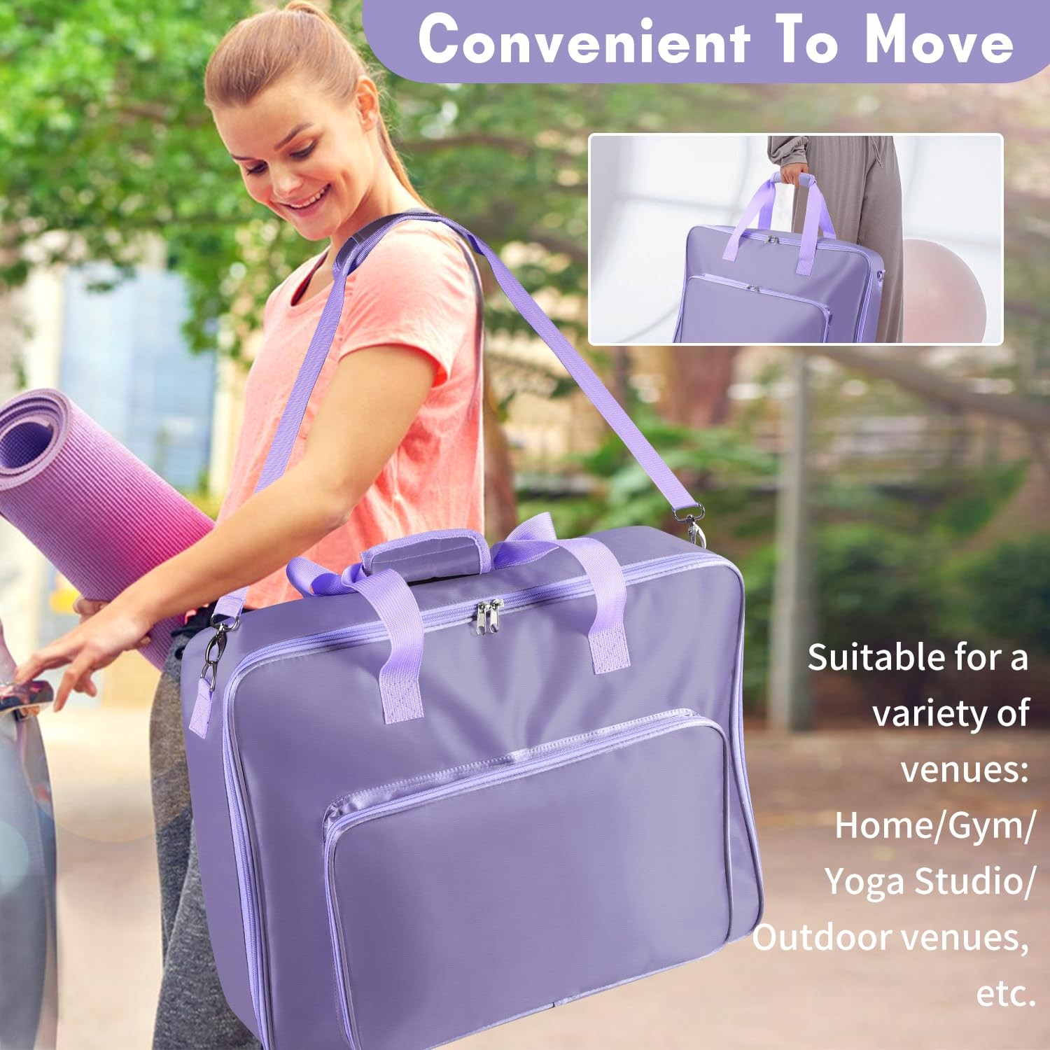 Storage Bag for Pilates Board, Pilates Board Organizer, Shoulder Gym Bags wit…