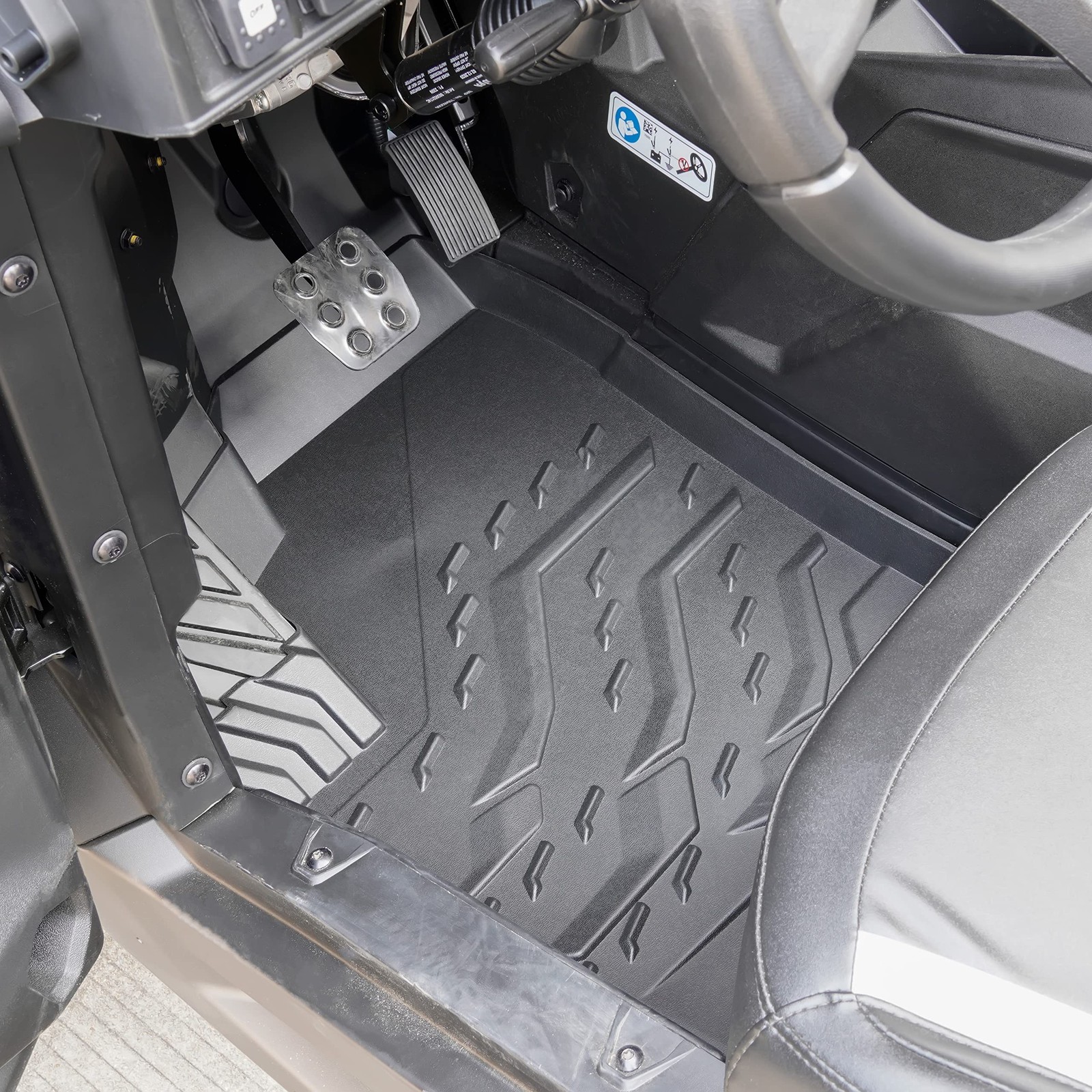 TPE Floor Mats for Can-Am Commander Trail Sport, Front Row Floor Liners All W…
