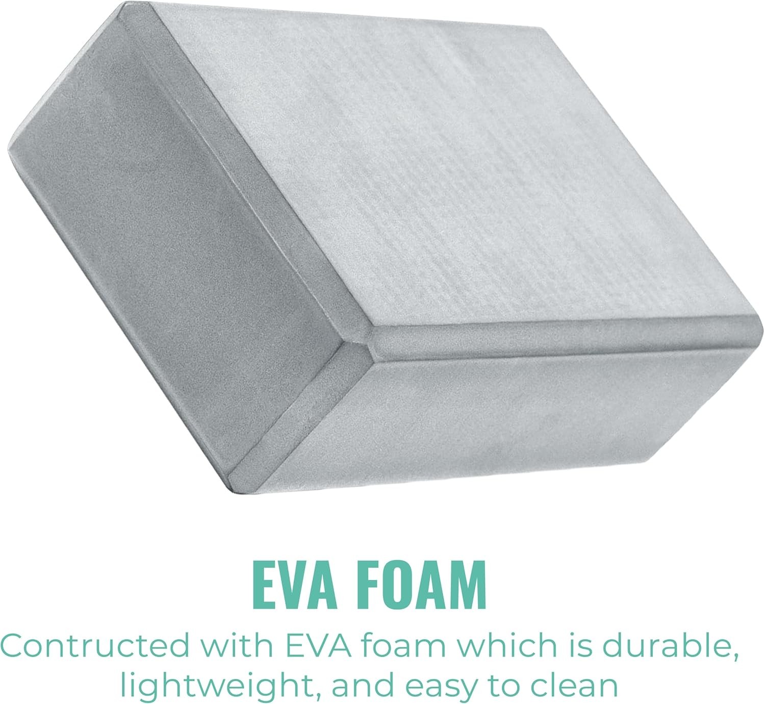 3&Prime; Yoga Block 10 Pack Bulk EVA Foam Yoga Blocks Firm & Supportive Yoga Brick