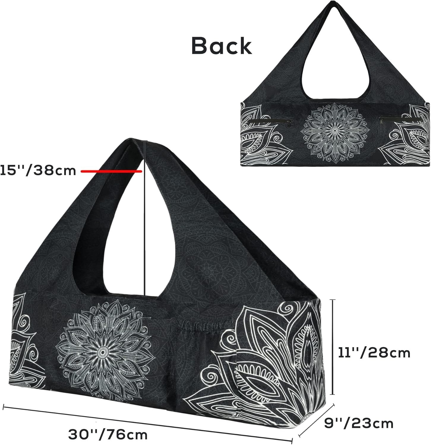 Yoga Mat Bag-Large with Strap,Zipper and Pockets Bags Carriers Fits All Your …