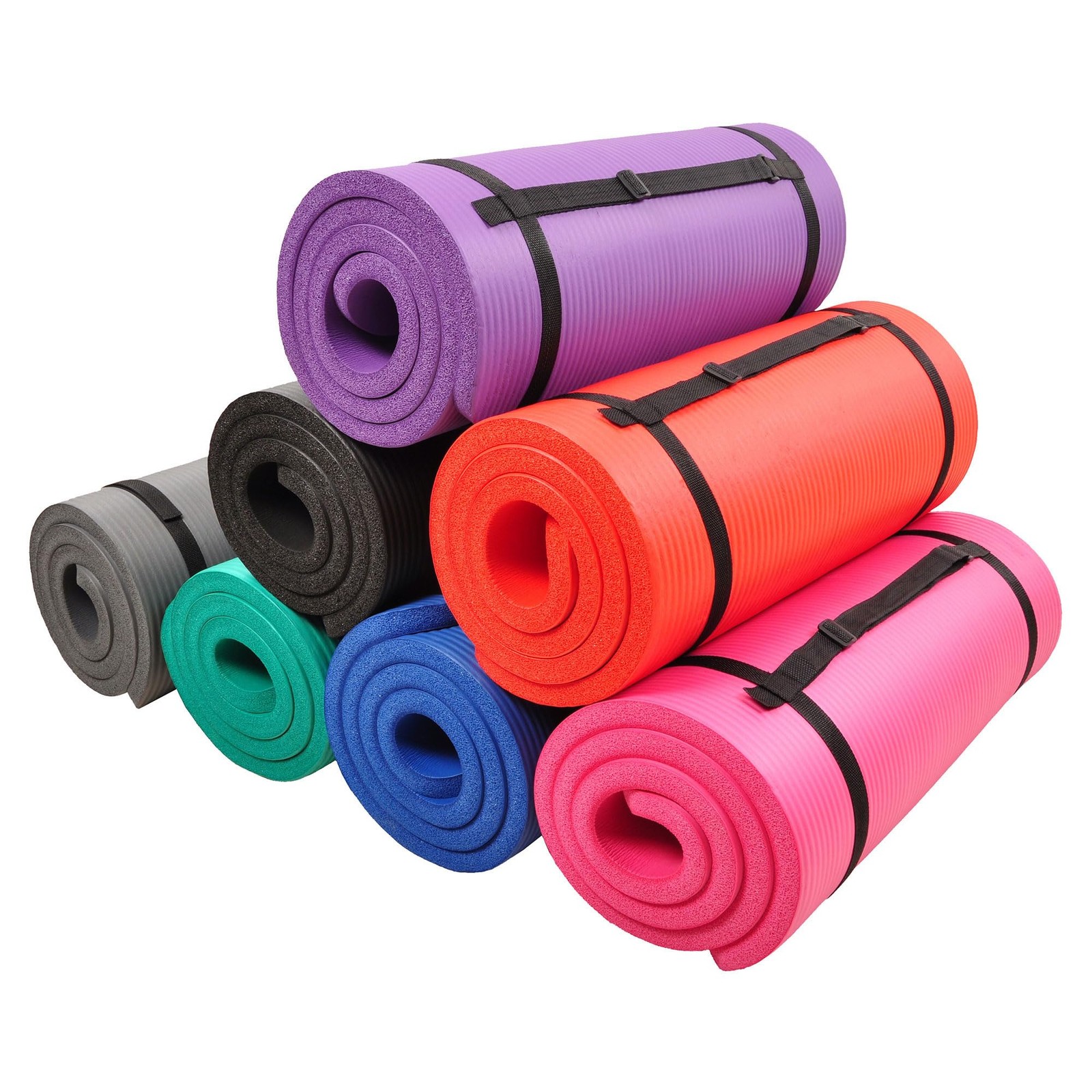 Signature Fitness 71 x 24 x 1-Inch Extra Thick High Density Foam Blue