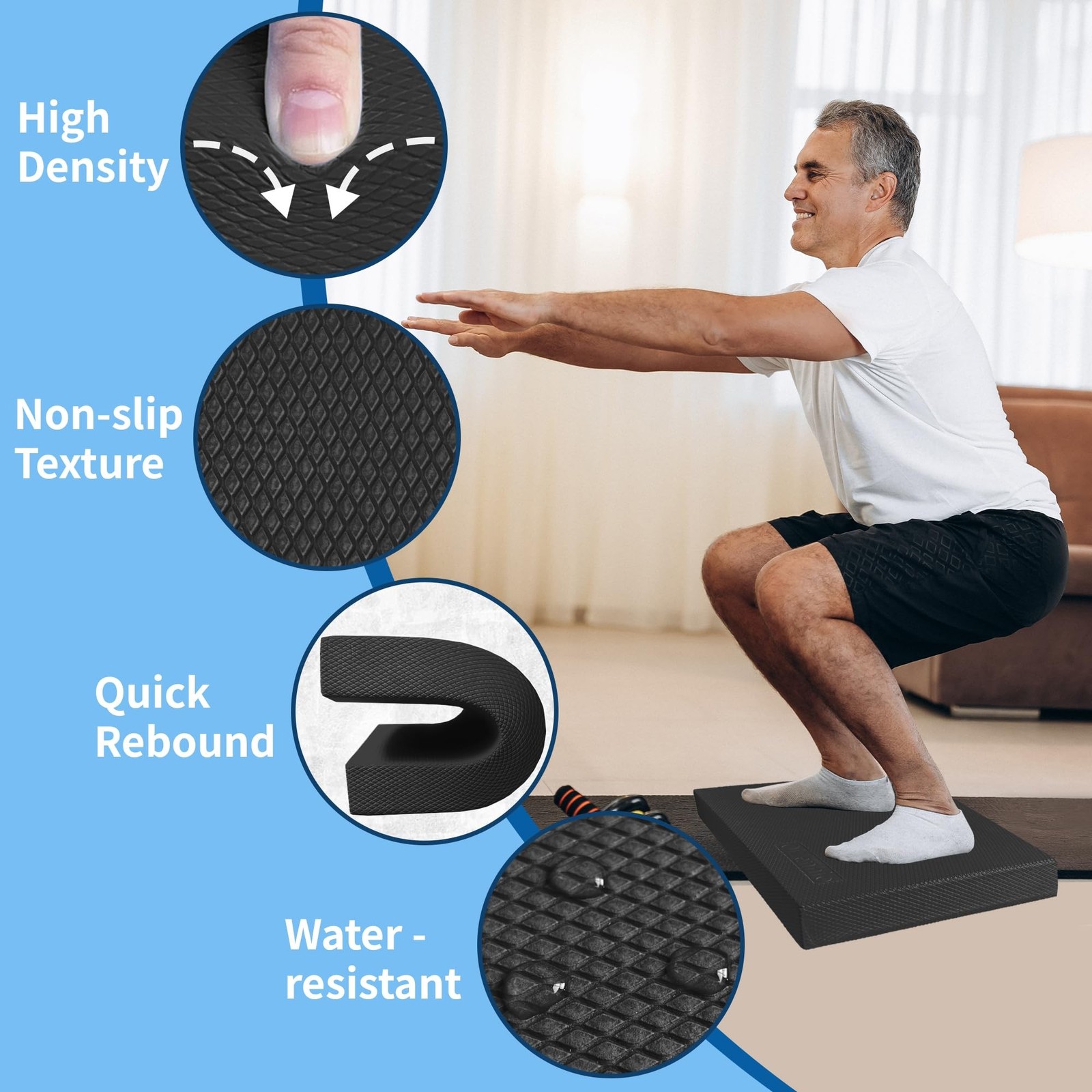 Professional Foam Balance Pad, Large Balance Pads for Physical Therapy, Foam …