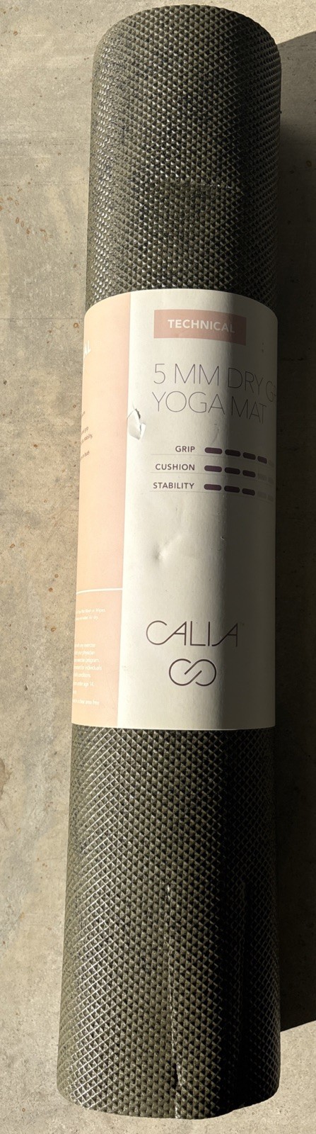 Calia 5MM Dry Grip Yoga Mat Olive New – 68&Prime; × 24&Prime;