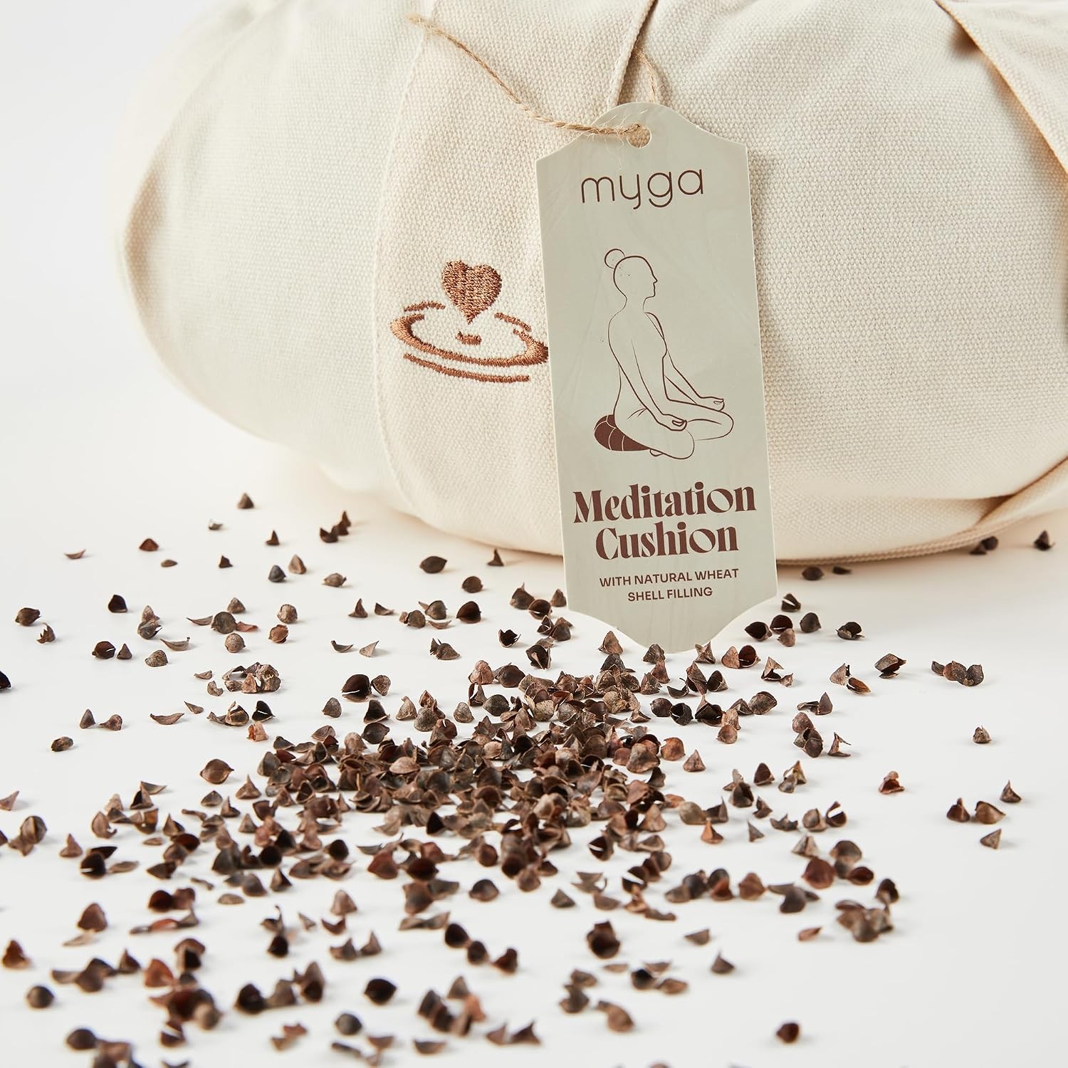 Yoga Meditation Cushion Buckwheat Filling Round Cotton Zafu