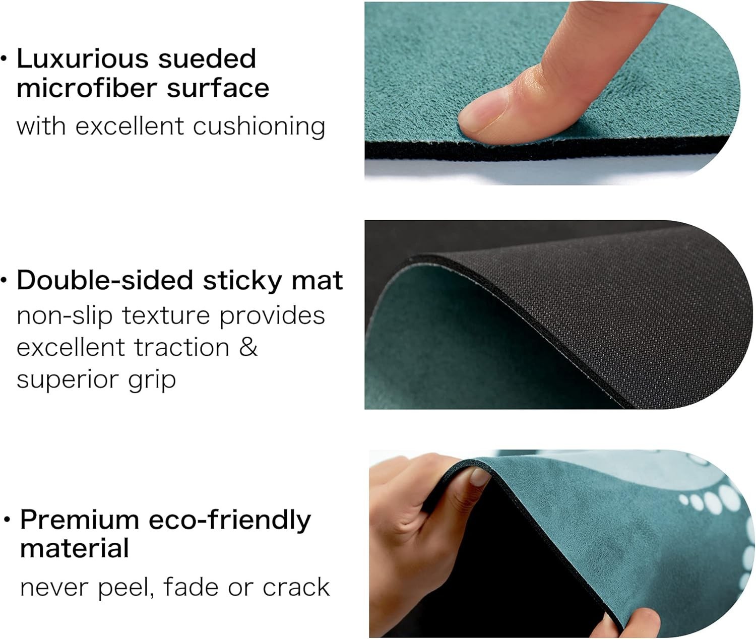 Large Round Yoga Mat 4.6’ x 3.5mm for Exercise Premium Extra Thick, Ultra Com…