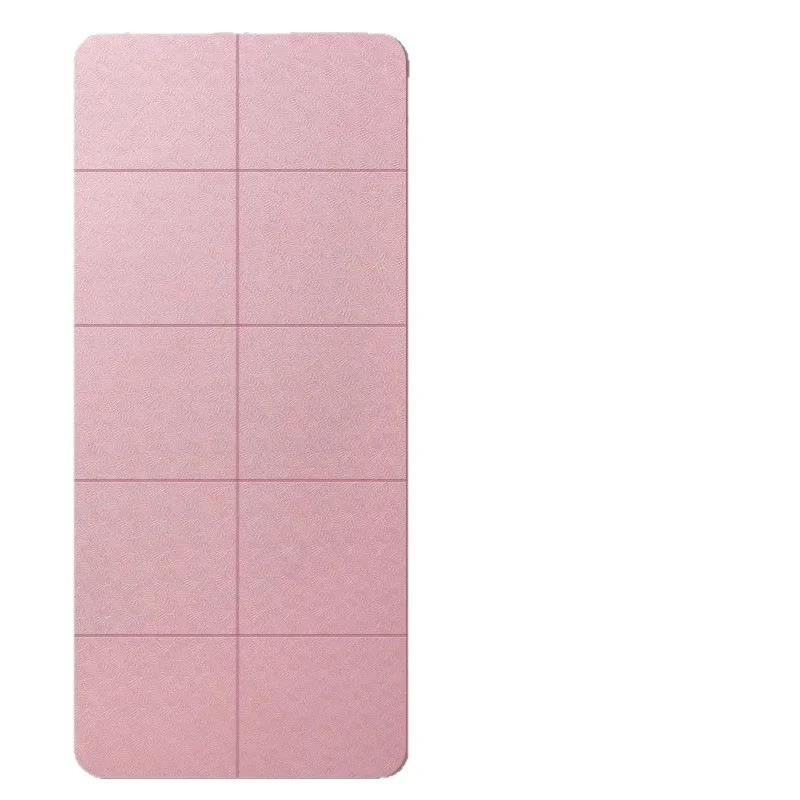 Eco-Friendly TPE Foldable Yoga Mat Double-Sided Non-Slip Travel Pilates