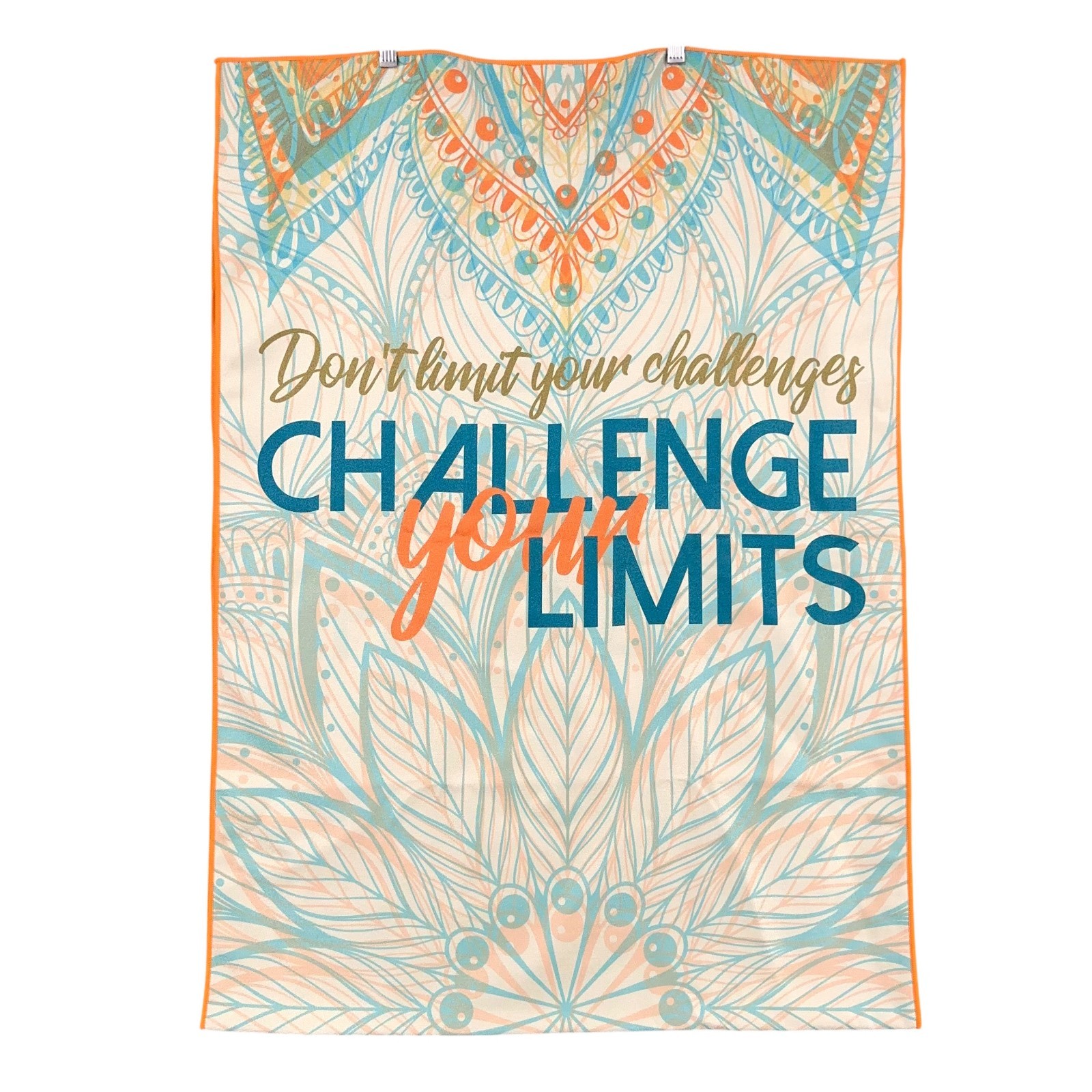 Sweaty Warrior Fitness Yoga Towel Challenge Your Limits Gym Workout Exercise
