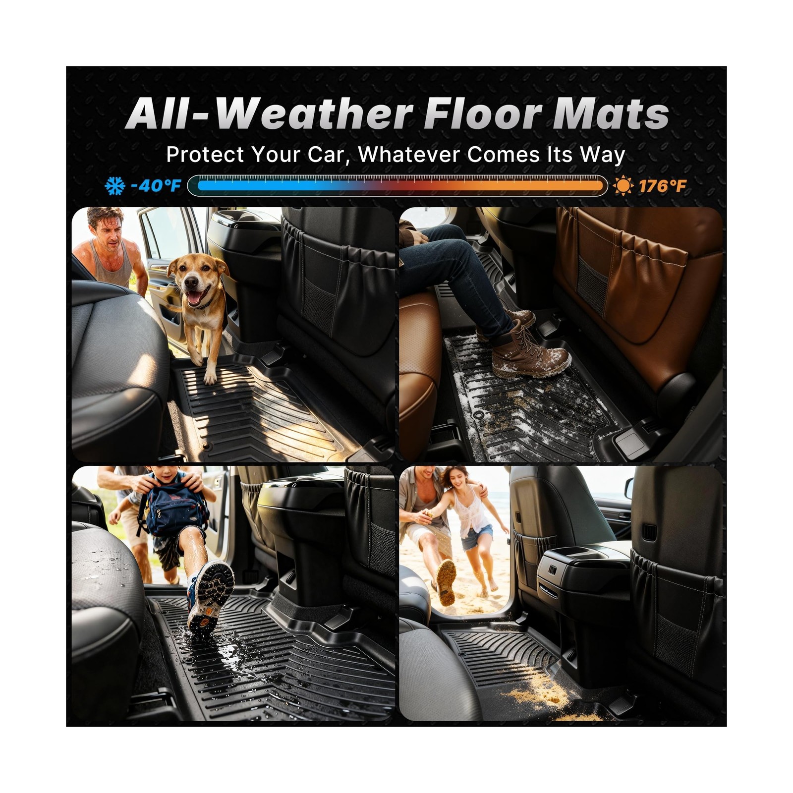 OEDRO Upgraded Floor Mats Fit for Honda Odyssey 2011-2017, All Weather TPE 3 …