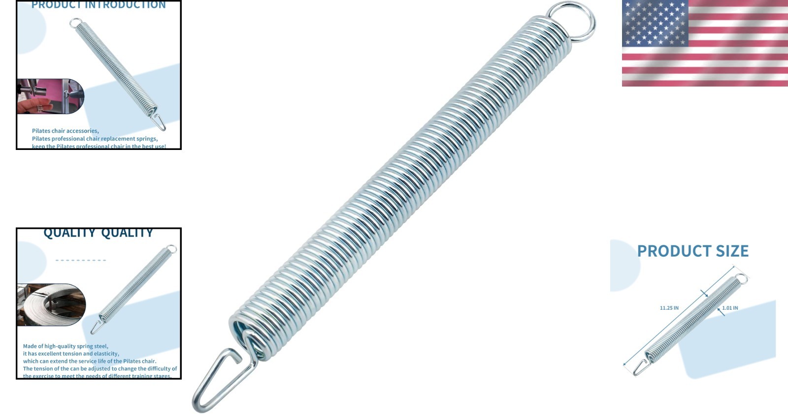 Durable Adjustable Resistance Spring for Pilates Pro Chair – Easy Installation