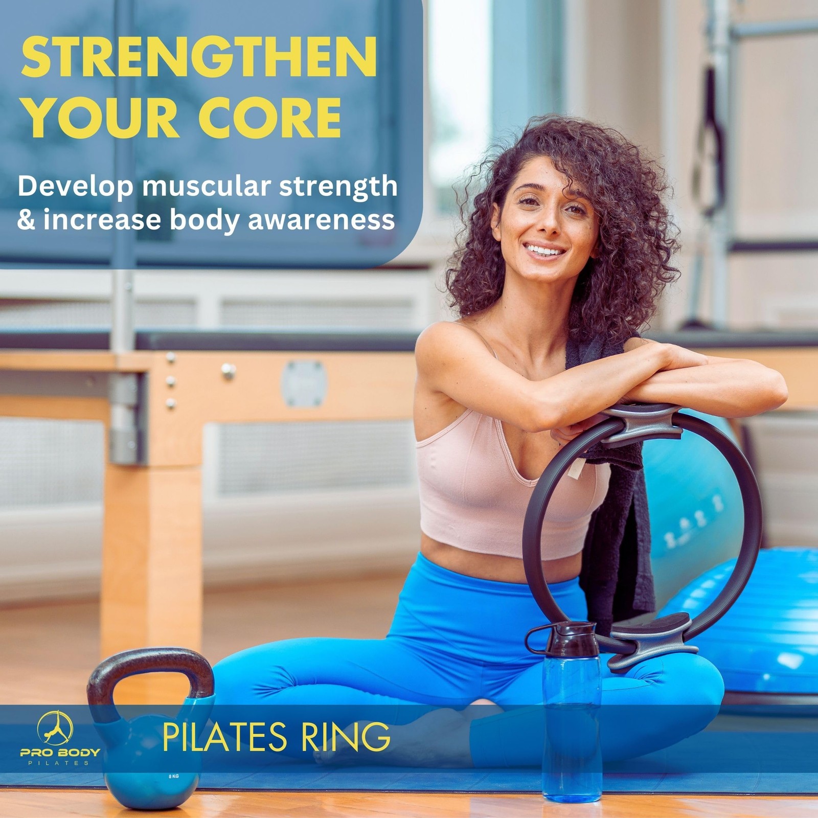 Ring — 14 Inch Magic Circle, Pilates Equipment for Inner Thigh Toning, Core, …