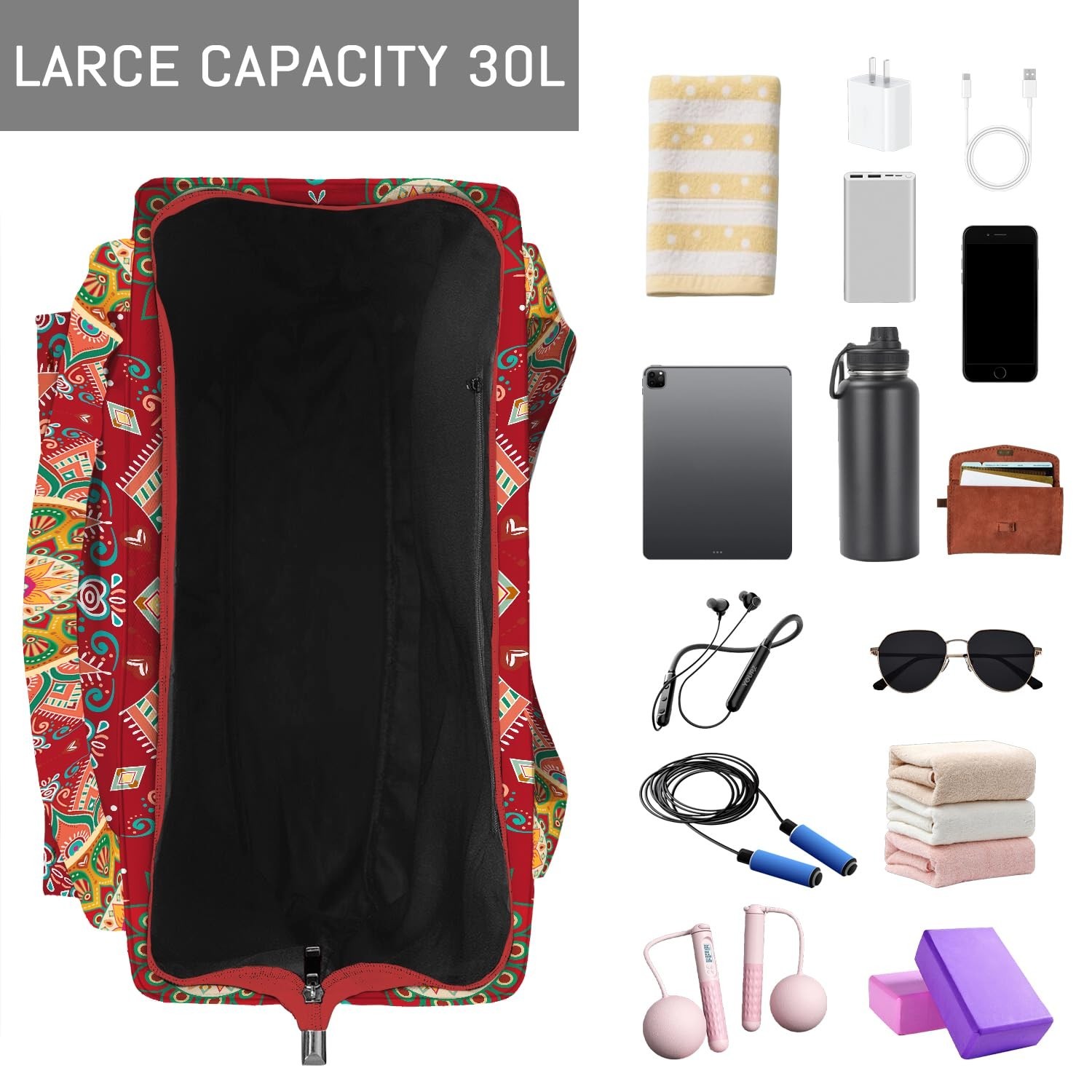 Mandala Yoga Mat Bag Large Yoga Bags and Carrier Fits All Your Stuff Yoga Tot…