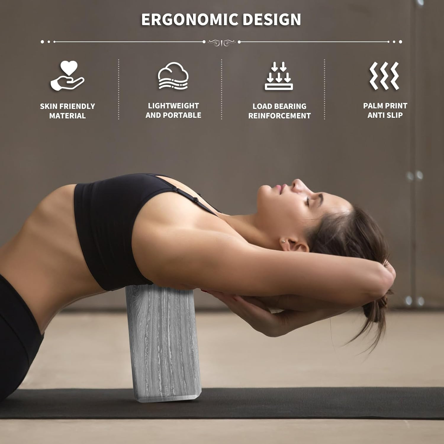 2-Pack Yoga Blocks, High-Density 9&Prime;X6&Prime;X3&Prime; Yoga Brick Foam Blocks Non-Slip EVA