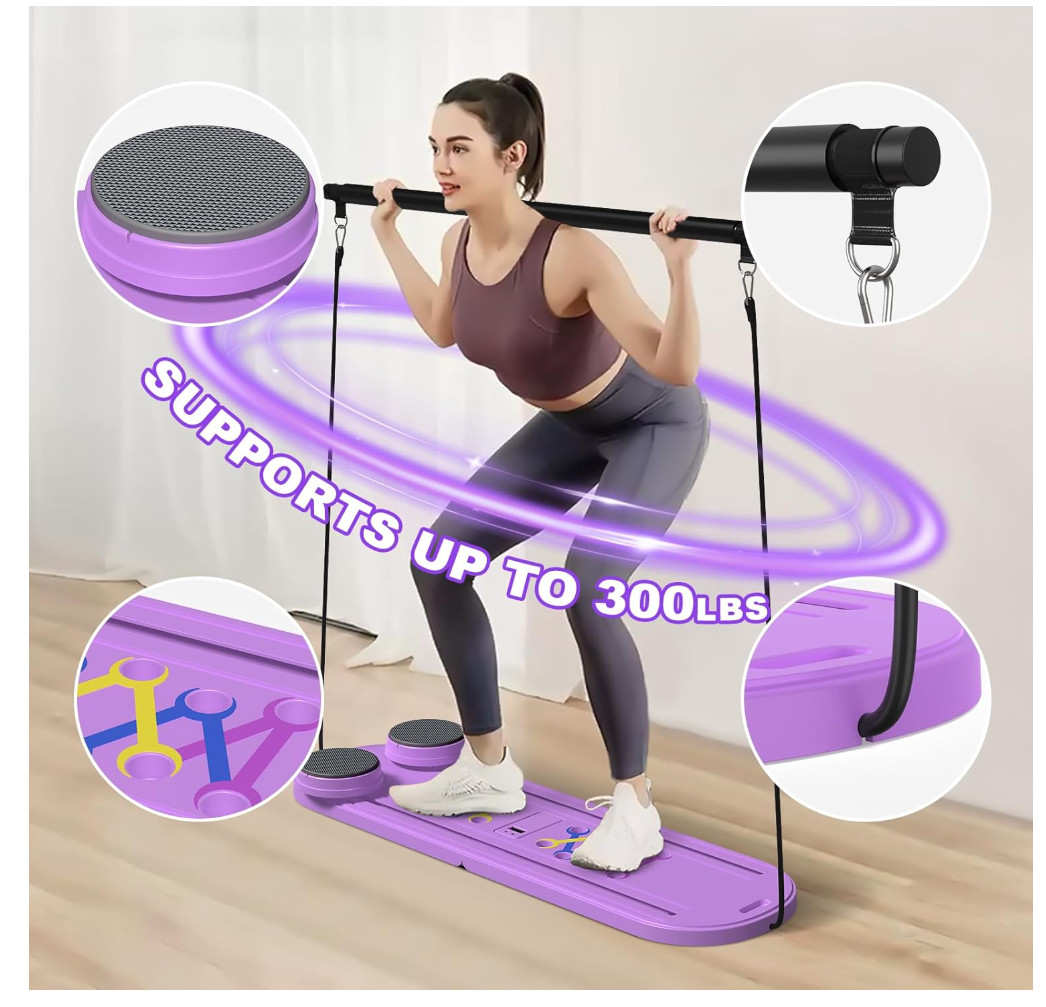 Pilates Board, Professional Foldable Pilates Reformer Board for Full Body – NEW