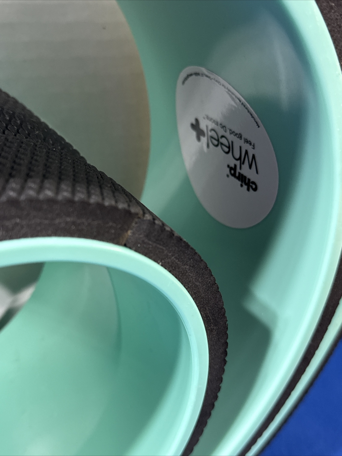 Chirp Foam Roller Wheel for Back Pain Relief, Muscle Therapy Black w Case