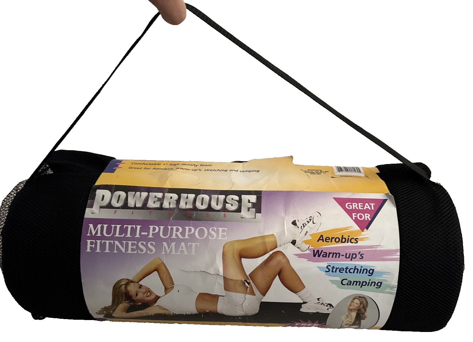 Powerhouse 24&Prime; x 60&Prime; – Multi-Purpose Fitness Mat Black – Brand New