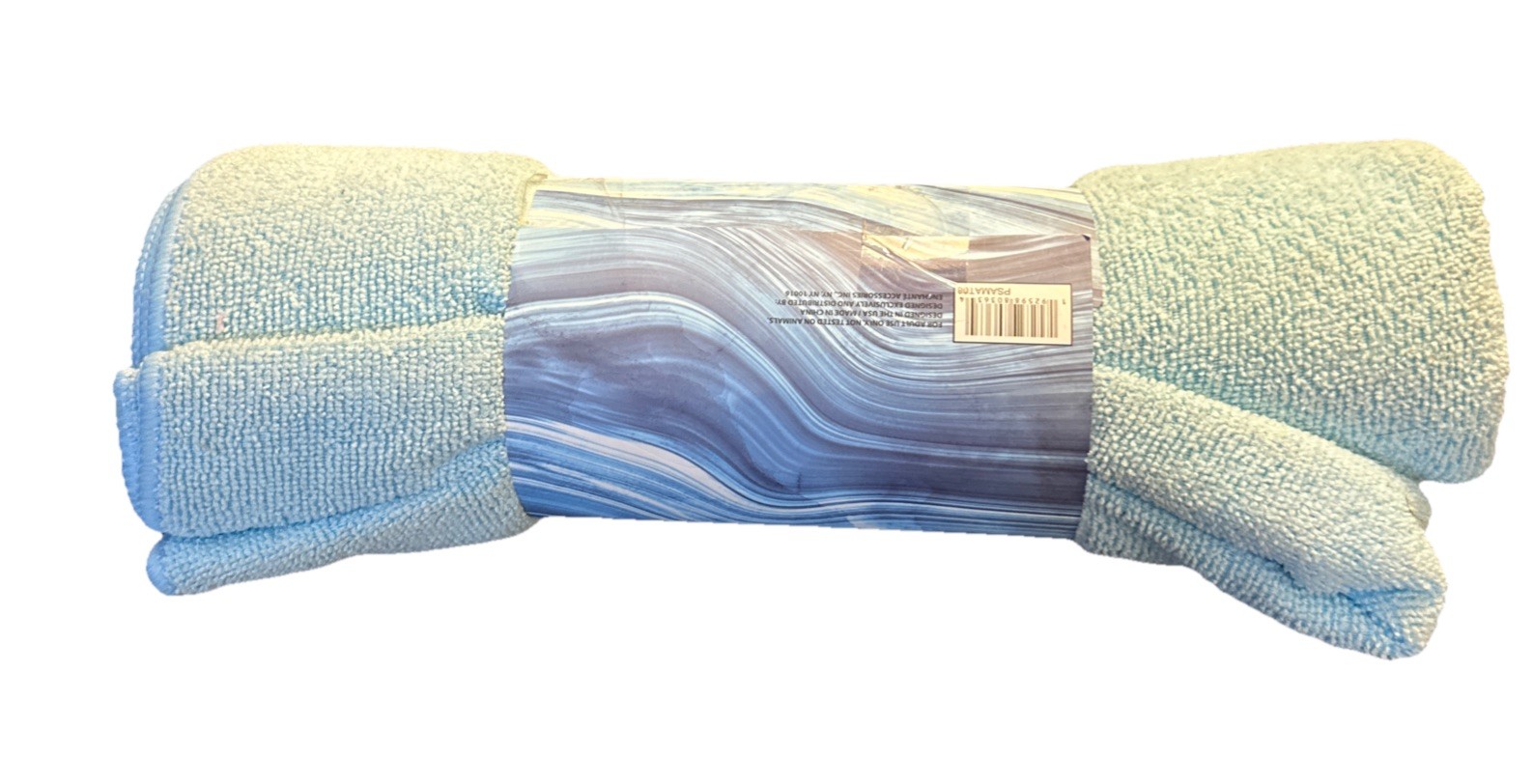 Microfiber Yoga Mat Towel Cycling Gym Workout NEW Light Blue Belle Madison