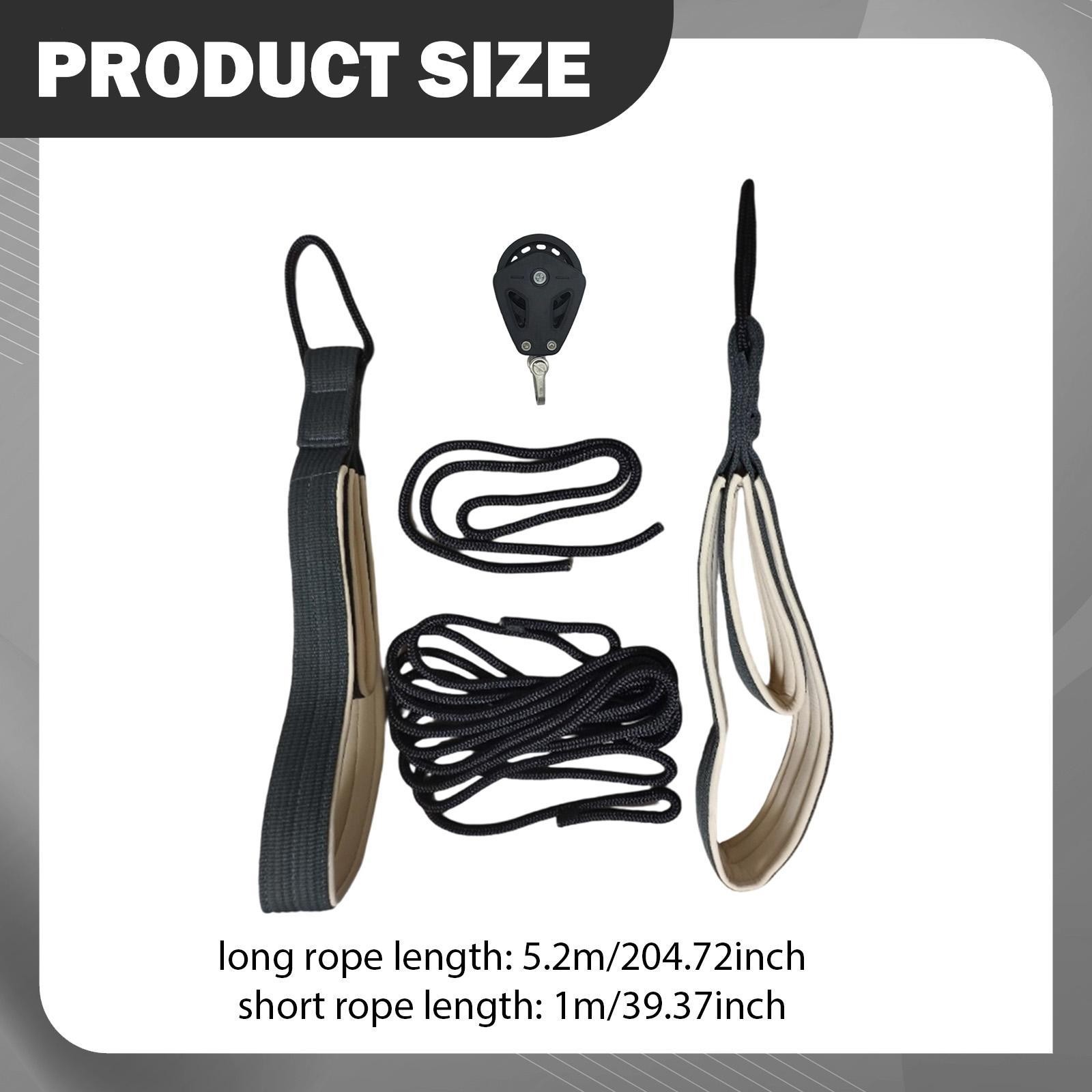 Pilates Reformer Pull Ropes Double Loop Straps Pilates Core Bed Accessories