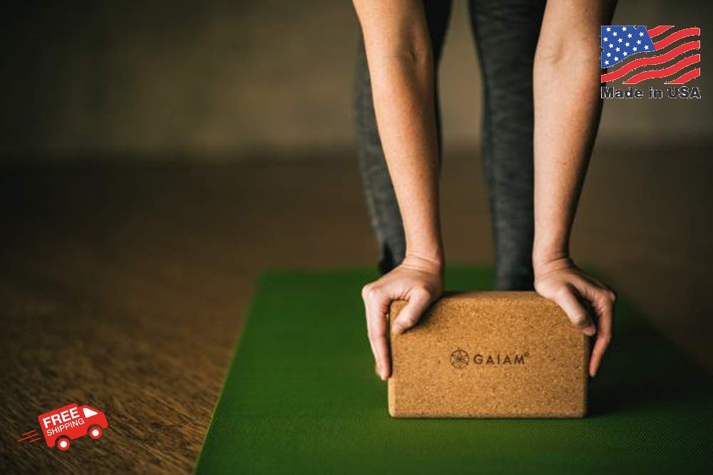 Gaiam Yoga Block – Supportive Latex-Free Eva Foam – Soft Non-Slip Surface with B