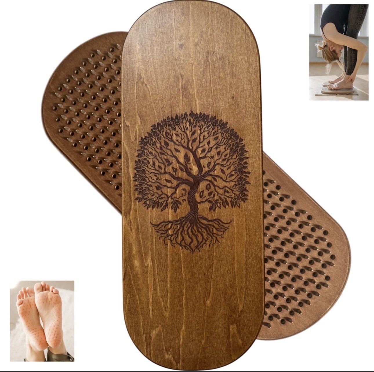 Sadhu Boards with Specially Crafted Aluminum Nails, 10 mm, Nail Board, Yoga Gift